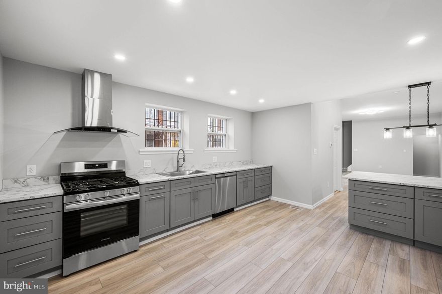 Welcome home to this newly renovated 4-bedroom, 2-bathroom home. This corner lot home offers ample living space in the heart of Olney.  As you enter you are greeted by brand new luxury vinyl flooring running throughout the open layout featuring a bright kitchen with stainless steel appliances, granite countertops and ample counter space and cabinets, making cooking a joy.  Upstairs you will find 4 bedrooms and 2 full baths - the ideal layout! The finished basement adds additional living space, perfect for a den, playroom, office space, or whatever fits your needs. A brand new HVAC system provides the new buyer with peace of mind for many years to come.
