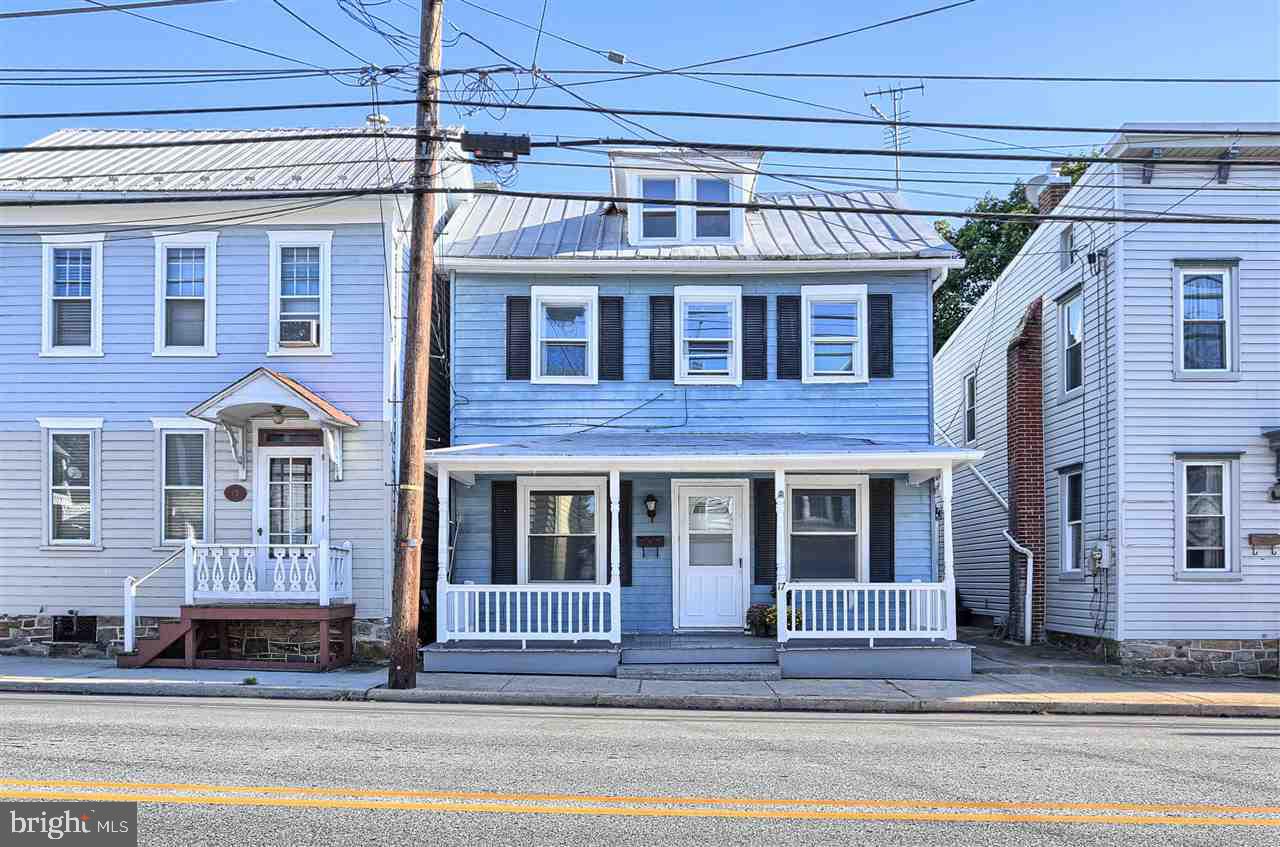 Charming home in walk-able town of Dillsburg. Covered front porch is "rockin' chair" ready! Back yard is deep & private,w/ fencing*mature landscape*gardens*o/s deck. WOW to *NEW Pergo flooring*NEW insulation*NEW windows*NEW drywall*NEW KITCHEN*NEW BATH w/ SPA tub*GRANITE vanity*NEW carpets*NEW lighting*. Car fans - awesome 2 story 2+ garage makes this a BEST BUY!