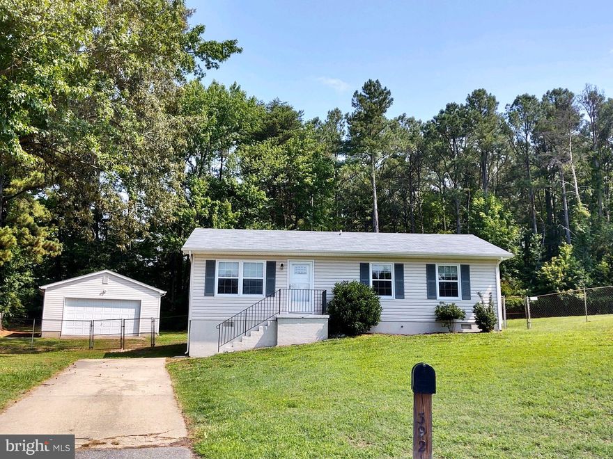 Stop renting!!! One floor living, including laundry, all on the same level. Fully fenced in backyard with a nice deck just off of the dining/kitchen area, perfect for a backyard BBQ!  There's also a 24x24 detached garage that already has electric, ready for a shop or she-shed. This one won't last long!