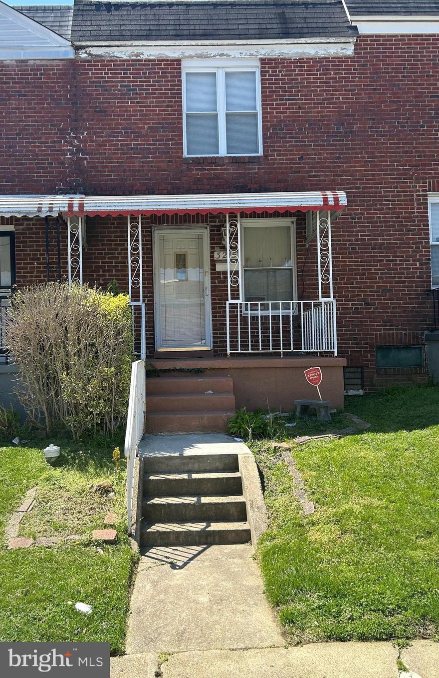 Some of the features of this home include 2 bedrooms, 1 full bathroom, large eat in kitchen, living room and a partially finished basement.