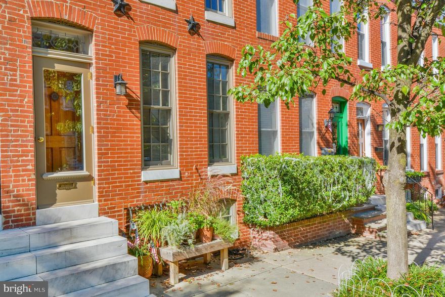 Attention to detail & quality throughout starting w marble steps to antique/refinished doors, inside find gorgeous built in book shelves, refin. mantel/gas fireplace, random width pine floors, Pella windows & 4 skylights let the light shine in; beautiful new kitchen, SS appliances, soapstone & marble counters*Pool bond available*Parking pad & roof deck & more!