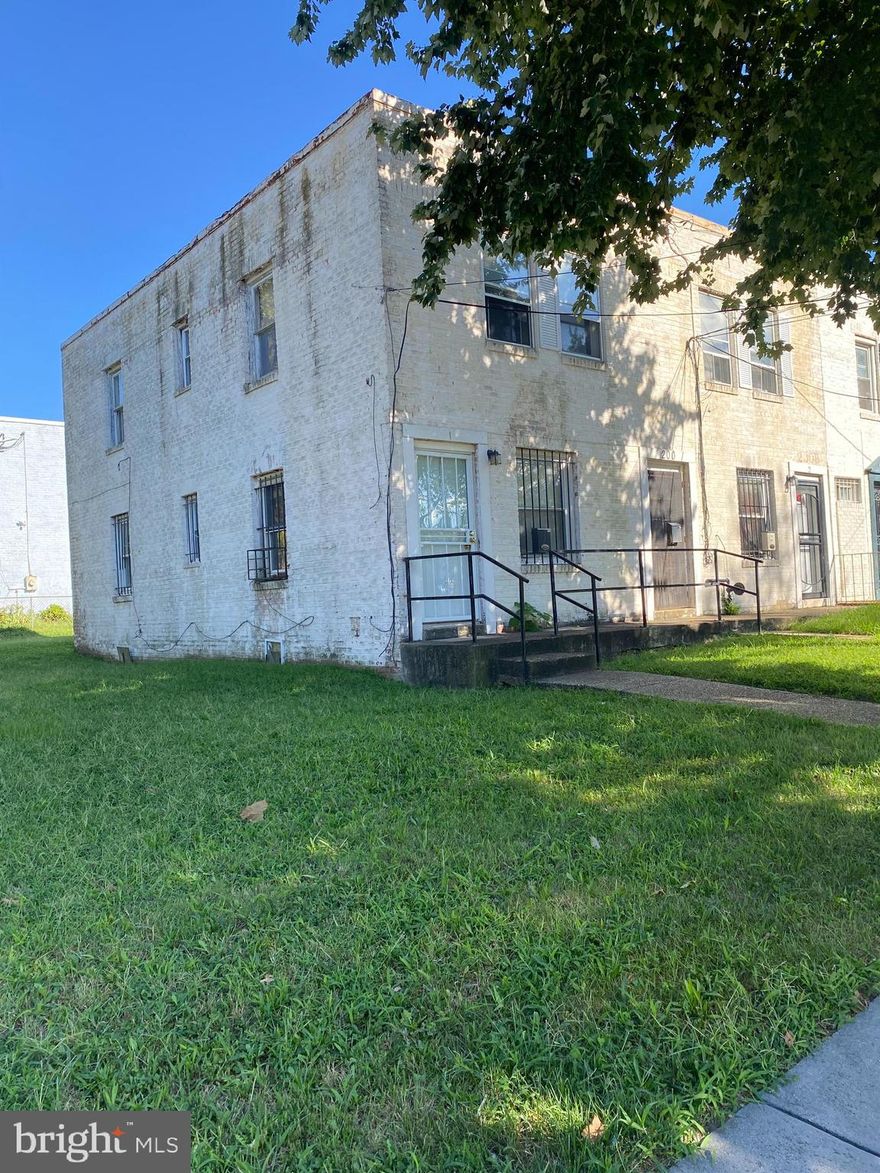 The Buyer could not complete the transaction; opportunity knocks for you.

This lovely, 4-unit, semi-detached property should be your next project!  This is not a gut job, but could be if that is your vision. The property receives lots of natural light and is located within a charming community. Development  continues along Minnesota Ave. and this property is located near the Minnesota Ave. Metro. Tucked away nearby is Eastland Gardens, with lots of deer, turtles, hawks, eagles and foxes, including current plans to build a pedestrian bridge over the Anacostia River. The community is a yes and this potential project could be your new home; this is a perfect condo conversion project or simply spruce up each unit and maintain the current layout and rent This property is a must see and is vacant; NO TOPA! Opportunity is knocking! Get your contractor and take a look at this stately, end of row, 4-unit building. Zoned R3, which means you can go up to 40 feet (three stories) by right and get up  to 70% lot coverage. The property is an end of row, 4-unit with a very large side and rear yard, which you can use to expand the building footprint or a build a parking lot. ALL REASONABLE OFFERS CONSIDERED

We see you looking; make an offer!