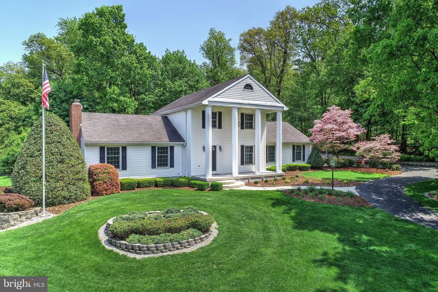 Want to own a little piece of paradise!  Here it is . . . over 2.5 acres with picturesque views from everywhere.  Enjoy admiring the extensive landscaping from the covered front and rear porches, the deck or covered gazebo patio.  Lots of room to garden or play outdoors. First floor has spacious living room with fireplace which opens up to the sun-room with  hardwood floors and access to a 24' x 16' deck and covered patio.  Separate dining room with tile floors.  Eat in kitchen with all appliances, tile floor and back splash.  Both kitchen and dining room have access to the covered porch.  First floor laundry room.  Second floor has 3 bedrooms and 2 remodeled bath rooms.  Finished walk-out basement with additional bedroom, full bath and family room.  Has potential for in-law quarters or for the growing family.  The first and second floor have recently been painted and new carpet installed.  Over-sized two gar garage plus 2 detached out buildings.  Convenient location located in Southern Schools.  This one is sure to please.