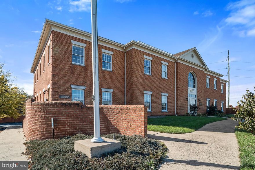 FULL SERVICE LEASE - Fantastic opportunity to lease commercial office space in an office building with high visibility near Prince William Hospital.  Ideal for medical, dental or legal practices and professionals desiring a premium address strategically positioned between the newly remodeled Novant Health UVA Prince William Medical Center and the Prince William General District Court.   Prestigious colonial brick exterior suits medical, financial, legal, and other professional businesses.  Flexible leasing space allows choice of one, two or three floors, with 3,000+/- SF to 11,000+/- SF available.  Building offers front entrance, rear entrance, elevator, 78 space parking lot, and easy access from the lighted intersection of Sudley Road and Stonewall Road.    This Class B property sits across from a US Post Office, and is situated on a business-friendly main corridor among retail shops, dining, services, and offices, yet near the historic residential areas of Manassas City.  Steady traffic flow of 25,000+ vehicles per day passes in front of this recognizable building. Flexible leasing space allows choice of one to three floors, with individual suites available (169 SF to 969 SF) and larger spaces up to 11,000 SF available.  The ground floor offers 3,476 SF, the main level offers 2,941 SF, and the top floor offers 4,555 SF.    The building's main entrance and reception area faces Sudley Road, while the rear entrance and parking lot are easily accessed from Sudley Road or Stonewall Road. The elevator serves all three floors.  The building was built in 1990 and offers its tenants the utilities, amenities, and technology needed to serve the public.  In May 2018, the City Council of Manassas, Virginia approved a Special Use Permit for Medical Care Facility.  Don't miss out on one of the latest office buildings available for medical use.  Brokers welcome!