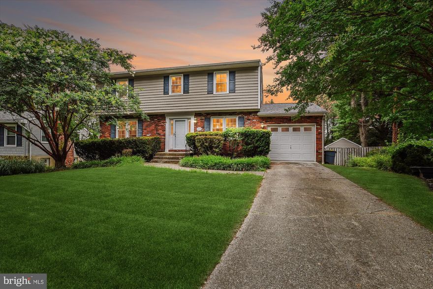 Much work has been completed in this "turn key" 4 bedroom, 2.5 bath Colonial home featuring many new improvements...architectural shingle roof, ceramic tiled primary bath shower, quartz kitchen countertops & new refrigerator, refinished hardwood floors up & down, HVAC only 2 years old, large rebuilt rear deck & fresh interior paint. All 4 bedrooms are spacious, especially bedroom 4 with it's adorable, lit built-in. The walkout lower level accesses the spacious, level, fenced rear yard. The detached shed with electric would be an ideal playhouse, workshop, garden shed or conditioned storage area. Located in the Broadneck school district. A community walking path leads directly to Severn River Middle School. Easy access to the Cheasapeake Bay Bridge, Sandy Point State Park, Annapolis, Anne Arundel Community College, BWI International Airport and the Jones Station Park & Ride.