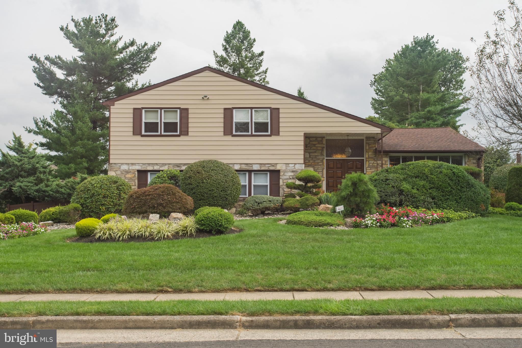 Very well maintained Albidale split level.  Great open space for entertaining indoors and endless possibilities outside with a large patio and amazing pool.  The living room and dining room flow seamlessly and are adjacent to the eat-in kitchen with great views to the backyard.  The lower level family room has a wood burning fireplace and access to the rear yard.  A powder room, laundry room and garage access complete this level.  The 4 bedrooms are spacious with great closet space.  The main bedroom has built ins and an updated full bath.  The 3 additional bedrooms share a hall bath.  The basement is dry and currently used as storage, but has tons of potential as a play room, gym, home office or hang out area.  Sellers have made many upgrades over the last few years:  Roof (10 yrs young), hot water heater (2019), HVAC (2019), pool heater (2020),  & installation of a whole house generator.  This fabulous Lower Moreland home will not last long!  Sellers need an end of August settlement date.