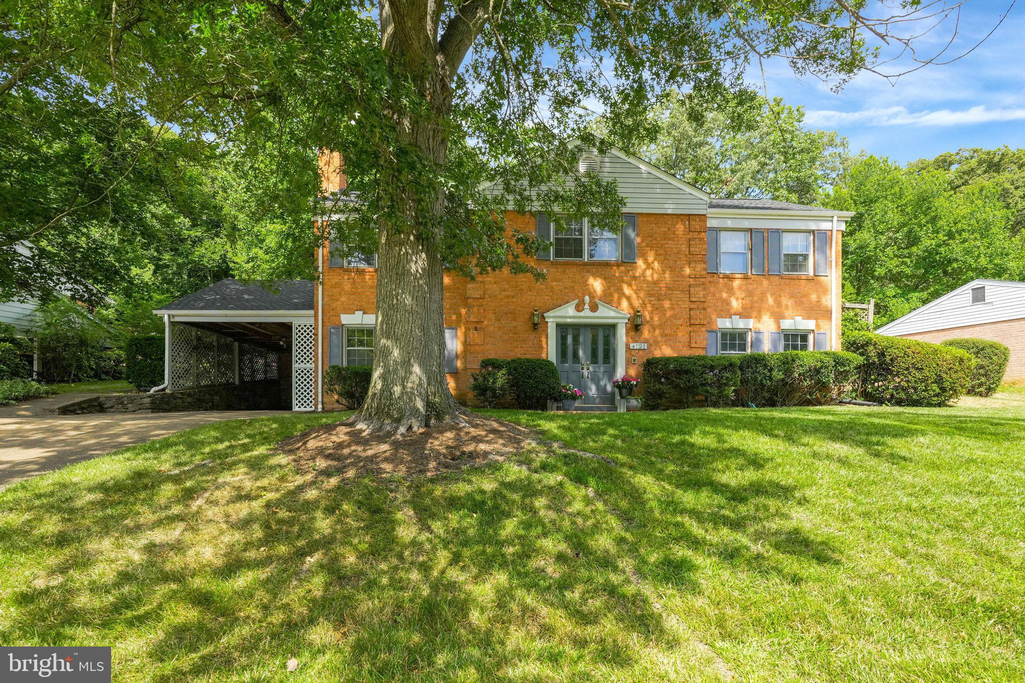 Hurry in to see this stately looking 4 BR/3BA solid brick home on 1/3 acre of land, right in the heart of the popular SLEEPY HOLLOW RUN neighborhood! The neighborhood has been referred to as a "hidden gem inside the beltway" and borders Falls Church and Alexandria. It's about as close in as you can get in Annandale and only minutes from Arlington, Falls Church and Alexandria.
Recent renovations and improvements include: BRAND NEW ROOF with architectural shingles in 2024, new gutter in back, 2 full bathrooms completely renovated from top to bottom, bathroom #3 on main level nicely updated and almost all new. Hardwood floors throughout entire house (except bathrooms and bonus room on main level), painted in a neutral color throughout, new storm door in kitchen, updated kitchen with under cabinet lighting, new faucet, new light, water filter. Front door has new hardware and shutters freshly painted. All new mini-blinds in upper level bedrooms. NEW AC 2017, Hot water heater 2021. Existing warranty conveys for most appliances until 1/15/27. This is a wonderful home for entertaining on your 35' patio that overlooks your private backyard. Living room, dining room and kitchen overlook the private and lush patio/yard. Enter and exit via the kitchen door or the French doors in living room. Three nice sized bedrooms and two full bathrooms complete the upper level. The ensuite primary bedroom has a walk in closet. The main level has a cozy family room with wood burning wood stove and brick mantel. The foyer has a huge closet for coats, shoes, boots and other storage. Next to the foyer on other side of family room is a large bedroom/office with walk-in closet and nice sized windows overlooking the front and side yards. The long back room area is currently being used as a home office, but could also be converted into a gym, yoga room, play room, art room and has tons of storage!
This neighborhood is so close to everything! Route 495/66, 395, Washington DC, Tysons, Pentagon, National Landing. Right across the street from the largest park in Fairfax county (127 acre Mason District Park) with hiking trails, a dog park, weekly farmers market from May to November, summer concerts, soccer and baseball fields, basketball and tennis courts. Join the Forest Hollow Swim Club at the end of the street, have some fun in the summertime and meet all your neighbors! Also within walking distance to Pinecrest Golf Course and Green Spring Gardens. Very close to Thomas Jefferson HS. Walk to Starbucks, Lidl, Taco Rock, Indian restaurant, Five guys. Hurry, this beauty will go quickly!