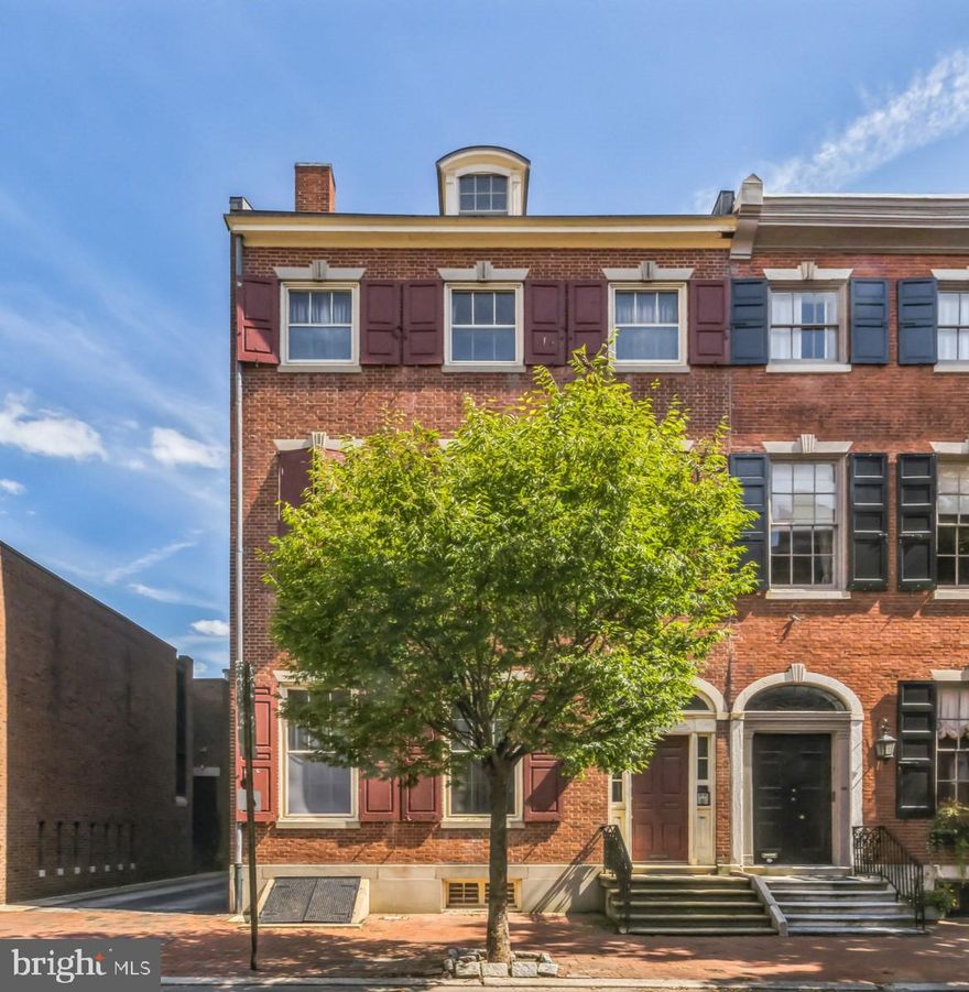 Welcome to 257 S 4th Street. Over 5500 SF (not Including a finishable basement) his EXCEPTIONAL and RARE OPPORTUNITY to own and/or develop and create your own City Mansion, in the very heart of Historic Society Hill, awaits your creativity, passion and vision. This exquisite example of a Philadelphia Colonial Home was built in 1860 is Certified by the Philadelphia Historical Commission and is in the highly sought after McCall School Catchment.  This sun dappled, end of row home,  is 28' wide on a lot that is 90' deep, boasts an elevator (though not currently working), 2 fireplaces and dedicated 2 CAR PARKING as well! Note that this beautiful, yet dated home was formerly in use as a dental office with 2 apartments, each consisting of 2 bedrooms and multiple bathrooms. Convenient walking distance to all of the amazing restaurants, art galleries, boutiques and other amentias that Society Hill, Queen Village and Old City are know for and easy access to I-95 and 76. 
What will this Jewel in the Rough look like when you have brought your best rehab ideas to fruition?
Come see today and make this slice of history your own!