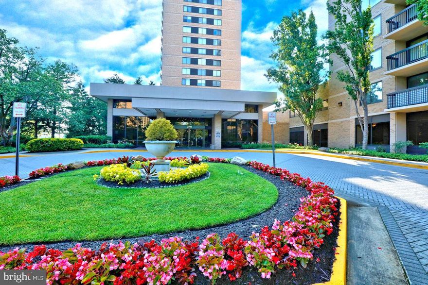 Improved Price...Welcome to Skyline House, a part  of the highrise community of iconic Skyline City located in the heart of Bailey's Crossroad.  Just ten minutes outside the Nation's Capital,  National Harbor (home of Amazon HQ2),  National Airport and Old Town Alexandria this is ideally a commuters dream.  Rarely available this Eastham model boasts nearly 2100 square ft of living space.   This true 3 bedroom is located at the end of the hall with elevator just steps from your front door.  This unit comes with 2 PRIME GARAGE PARKING SPACES,  LOCATED ON THE ENTRANCE/MAIN LOBBY LEVEL ,  PLUS ONE SURFACE PARKING SPACE.  Hardwood floors span the living and bedroom areas.  More closet space than most single family homes,  along with a storage bin.  The dining room features a wall to wall custom oak builtin,  the second & third bedrooms also have builtin.   Perfect for the wok at home family.  The primary bedroom comes with private bath with dressing area.  All three bedrooms have walkin closets.  The huge kitchen has granite countertops and tons of work space, including a butler pantry.  A private balcony runs the full length of the living room.   Skyline House offers a pleather of amenities including outdoor pool with picnic area,  party room, billiard and exercise rooms, sun decks on the penthouse levels with panoramic views of DC and the Virginia countryside in the distance.  On site management.  Basic cable included in the condo fee.  Pets are not allowed at Skyline House.  Metro bus at the main entrance,  a variety of fine and casual dining nearby.  Secure main entrance and helpful front desk staff.