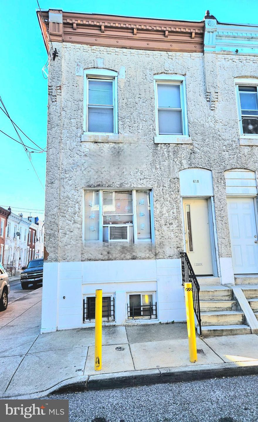 Investment opportunity! Welcome to 618 Durfor St. in the heart of Moyamensing. This classic 2-bedroom, 1-bath rowhome is nestled in the heart of South Philadelphia on a small street. The back yard is a good space with ample room for entertaining! The basement is full and unfinished with all updated mechanical systems.  This property is being sold in as is condition, in a developing neighborhood - excellent for an investor, landlord, or homeowner looking to build sweat equity. Conveniently located near local shops, restaurants, stadiums, highway access, and public transportation, this home offers both value and location. Extremely Motivated Seller!!!