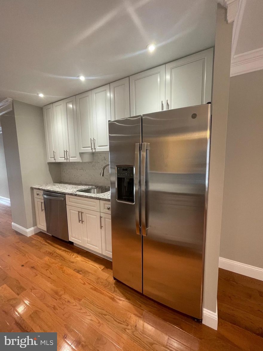 Check out this Freshly Renovated Rental in the heart of the highly desired Pennsport neighborhood in Pennsport Mall! This beautiful unit comes with with 2 PARKING SPACES on either side of Pennsport Mall. The  1st floor features hardwood floors throughout a massive living & dining area. A 10 ft island is the standout in the kitchen with brand new stainless steel appliances, granite countertops and a ton of cabinet space. The 2nd floor features a spacious laundry room with Washer and Dryer, 3 generously sized bedrooms, 2 full bathrooms (one in the master bedroom), ample closet space in each room and hardwood floors throughout. I’m sure this won’t last long!