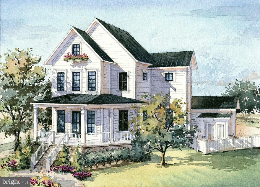 New Community of 9 Homes!  Lot 6, the Russell with wraparound porch, 1 car attached garage, 3 finished levels, 10 foot ceilings on main level, 9 foot on the second floor, 4 bedrooms, 4   baths.  Gas fireplace, a Center Island Kitchen.  Hardwood on first level and upper hall.  Granite counters in kitchen and ALL baths.  Fenced yard, sprinkler system.  Model is OPEN!  Visit weekends or call!