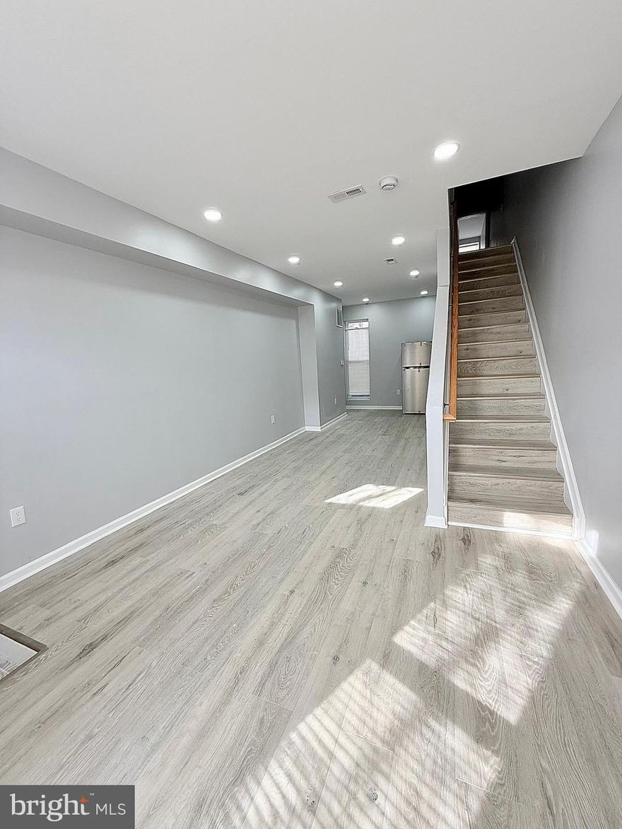Be the first to enjoy this freshly new renovated home just 10 minutes from Druid Hill Park and 15 minutes from downtown. Conveniently located near Mica University and Mondawmin Mall, this property features 4 spacious bedrooms, recessed lighting, and brand new stainless steel appliances.

The fully fenced backyard is freshly paved, providing a great space for outdoor activities. For your peace of mind, the home is equipped with the latest security camera technology.

This beautifully renovated property is waiting for you to make it your place to call home. Don’t wait—call today to schedule your tour!