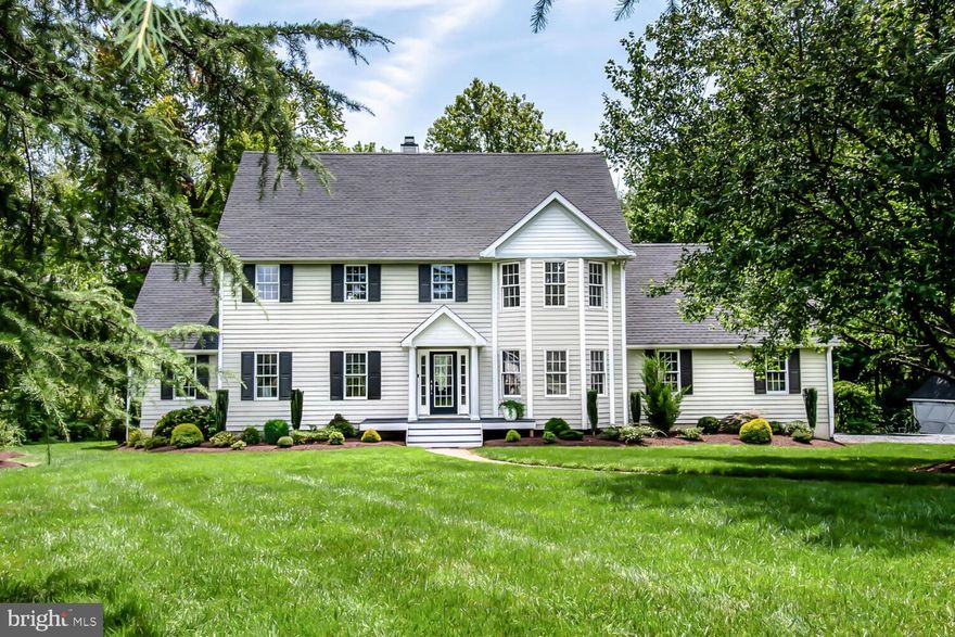 Beautiful 4+ bedroom, 3,000± sq ft home on a private 2.87-acre lot in the sought-after Galloway Run community just minutes from downtown Easton. Recent improvements include fresh interior paint, new upstairs carpeting, refurbished custom built-ins, new refrigerator and washer, newer roof, and new upstairs HVAC.

The open floor plan features a spacious kitchen with island and eat-in area, see-through gas fireplace to the living room with built-ins, formal dining room, and a family room/sunroom with fireplace opening to the deck. A first-floor office with adjacent full bath offers potential for a guest bedroom.

Upstairs includes a primary suite with walk-in closet and updated bath, three additional bedrooms, and a convenient second-floor laundry. Enjoy the peaceful backyard with a small creek and abundant wildlife. High-speed internet via Easton Utilities. Chapel School District.