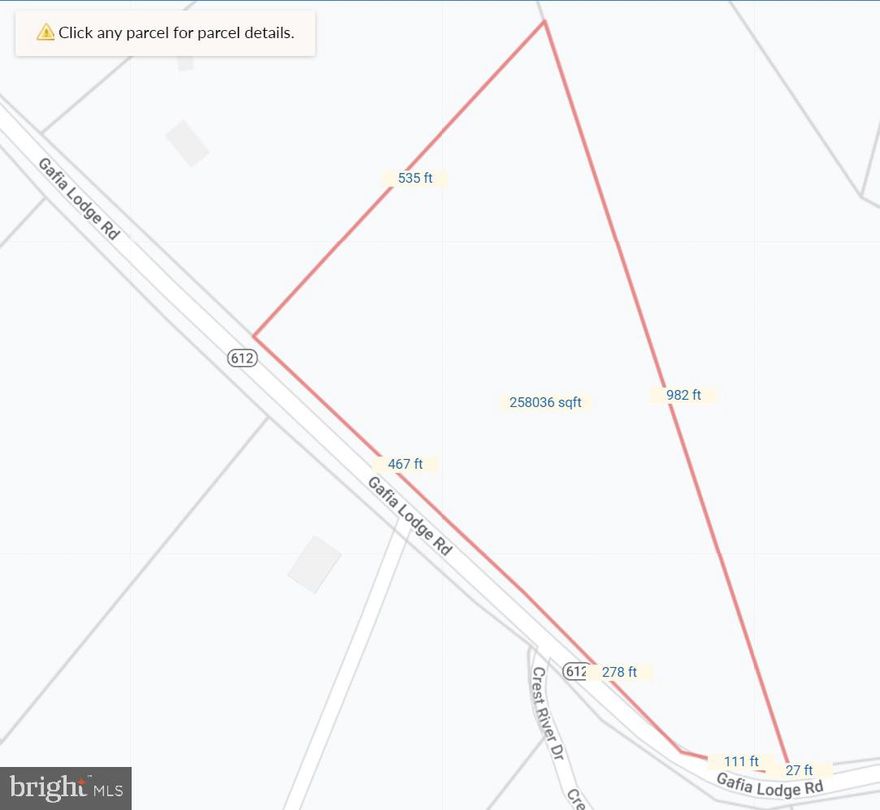 See documents for alternative septic info from the county. 6.83 acres of serenity! Substantial paved road frontage. Mountain views. Land is marked with orange ribbons between the 2 existing neighbors fences across from Crest River Dr..  Walk down existing cleared road/drive on LEFT side of property and to the left of the fence on the RIGHT side of the property (look for orange ribbons for approximate lot lines).   Super easy access to I-81/I-66/Route 11. Near historic battlefields and quaint shopping/dining. Please call or email listing agent with any questions.