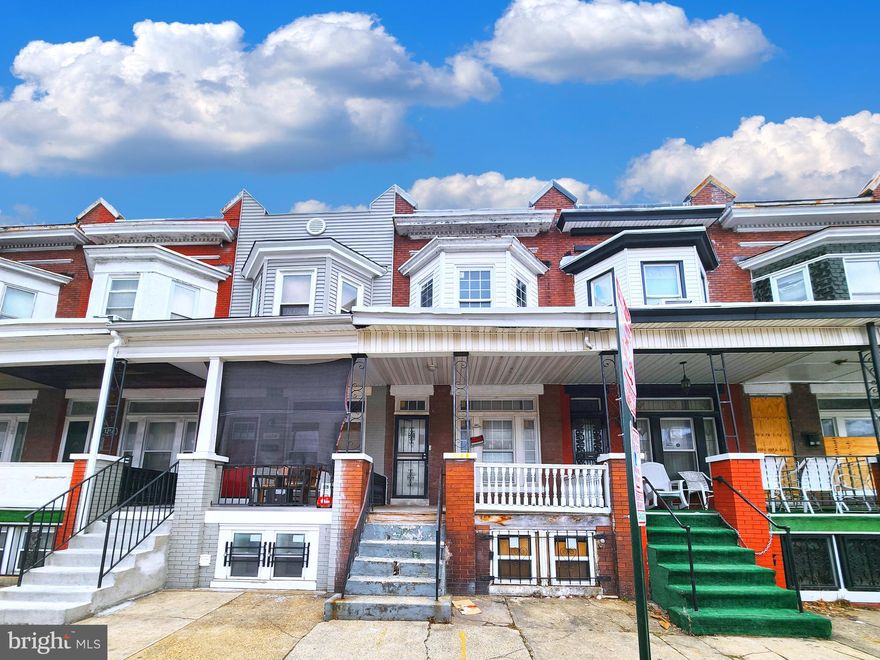 POST AUCTION: MAKE AN OFFER! Deposit: $7,500.

This two-story townhouse at 1222 Bloomingdale Rd in Baltimore's Winchester neighborhood is currently occupied. The property is within +/- 1 mile of amenities such as Walbrook Junction Shopping Center, Coppin State University, Mondawmin Mall, and Gwynns Falls Park. Major traffic routes nearby include West North Avenue and Edmondson Avenue, providing access to downtown Baltimore and surrounding areas.