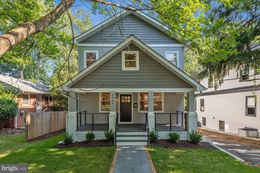 Classic, charming Garrett Park cottage completely renovated and expanded.   Handsomely appointed interior features 9’ ceilings with an open floor plan and warm finishes.  Gourmet kitchen includes a 9-foot quartz breakfast bar and stainless steel appliances.  An oversized custom rear deck overlooks a huge, fenced backyard waiting to transform into your perfect oasis. Nicely sized bedrooms including a generous master suite with an expansive custom closet and master bath.  A large finished basement with full bathroom offers flexibility for entertaining and additional bedrooms or hobby rooms.  Upstairs and downstairs laundry rooms.  Walking distance to sought after Holy Cross School.  Priced to sell.