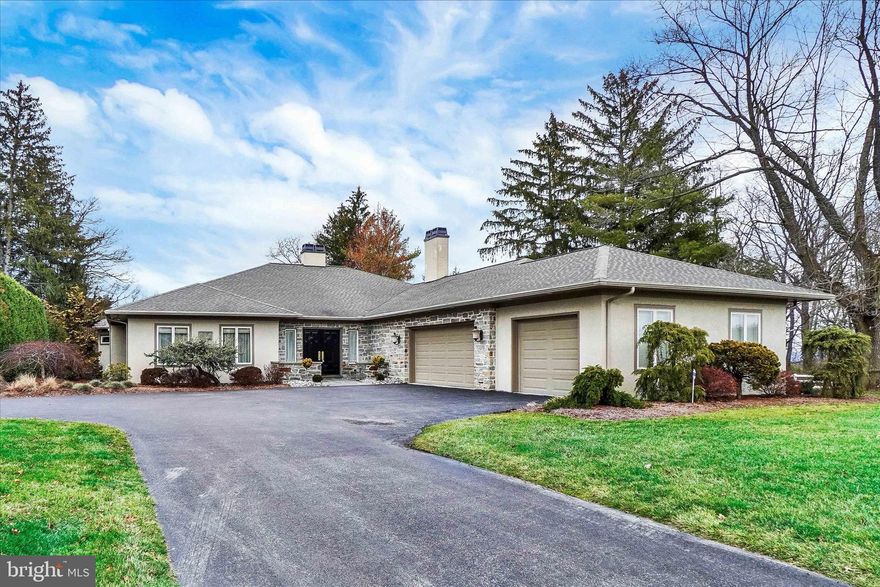 This distinctive, one of a kind, Executive Style Ranch home conveniently located  in one of York County's most sought after locations, is being offered for the first time since it was completely transformed into the absolute gem you see today. Boasting over 4500 square feet of living space on one level, this home exudes  quality of design and craftmanship at every turn. You'll not have another opportunity such as this. Just a few highlights include the expertly designed , spacious and simply gorgeous kitchen with large center island, thoughtful built ins, gracious granite counter tops, double ovens, large walk in pantry, and so many little details you'll discover upon inspection. The simply stunning great room with it's soaring cathedral wood ceiling, custom built in cabinetry, wet bar, fireplace, rich hardwood flooring and, hidden large screen TV is unlike any other. Of course there's a wonderfully designed owner's suite with a King and Queen bathroom with heated floor for your chilly feet  to enjoy. An elegant office or additional bedroom sits off the kitchen area and has custom rich built ins and a fireplace.  Large living room with hardwood floors, fireplace and custom area rug.  Other fine features include an elevator to access the lower level game room, a whole house back up generator, rich hardwood flooring thru out the main living space, an oversized 3 car garage with extra storage, a private patio area off the kitchen, a private deck and screened porch off the great room, a finished rec/game room  with fireplace in lower level plus a  large unfinished basement area for even more storage,. There are 3 distinct heating and cooling units, and custom storage closets thru out this beautifully designed home. Did I mention that all window blinds can be controlled remotely and set to go up or down at anytime of day? Very cool indeed.  On the outside, a circular drive, extensive landscaping everywhere, and a very private rear yard area are yours to enjoy. There are many other fine features to this home you'll discover upon closer inspection and all are sure to please. In short, this home is truly a masterpiece of timeless design and  quality materials and craftmanship  that you'll be most proud to call your home.