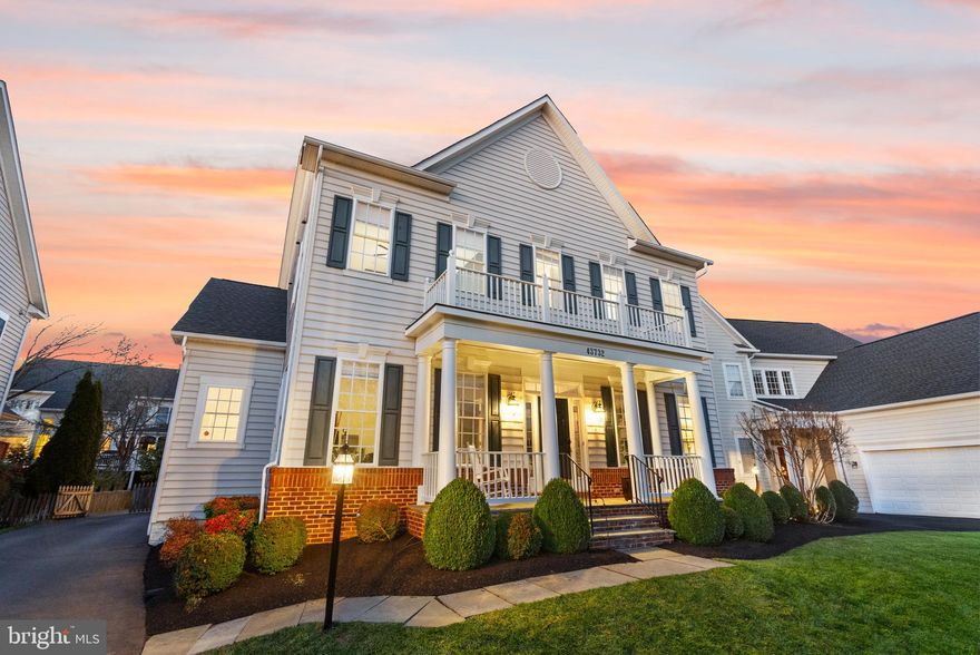 Open House Sunday February 2nd 2-4pm **On a tranquil cul-de-sac street, in a sought-after location of Lansdowne on the Potomac, this picturesque Colonial home blends timeless charm, modern convenience, and a host of luxurious updates. Situated next to six acres of preserved parkland, the setting offers recreation right outside your door, all within moments of diverse Lansdowne shops, restaurants, and cafes. With an inviting front porch, plantation shutters, and manicured landscaping, the property welcomes you with classic Lansdowne charm. Inside, the foyer opens to your formal living and dining spaces, offering flexibility for entertaining and day-to-day relaxation. The interior blends timeless elements of hardwood floors, large windows, and elegant moldings with a modern, open flow throughout the common areas. An open-concept great room is the heart of the home, blending kitchen, dining space, and family room. You’ll love the gourmet, remodeled kitchen, showcasing a large granite-topped island with breakfast bar, abundant all-white cabinets, and brand new stainless-steel appliances. Seating at the island and eat-in dining area make it easy to host everything from drinks and casual meals to weeknight homework sessions. Flow seamlessly into the family room, featuring impressive proportions with a wall of windows and feature fireplace beneath vaulted cathedral ceilings. Continue entertaining outside on the spacious deck, perfect for grilling and relaxing while enjoying views of the surrounding trees and lawn. A main level powder room features a new vanity and brand new quartz countops, also featured in two upstairs baths, and the mudroom leads to your side-load garage with extra storage. Upstairs, retreat to the luxurious primary suite with its vaulted ceiling, dual walk-in closets, and spa-like bathroom featuring a soaking tub, oversized shower, and quartz double vanity. Two additional bedrooms with walk-in closets share a Jack-and-Jill bathroom with a new quartz counter and double sinks, while a fourth bedroom is served by a full hall bath. A convenient laundry room and large linen closet are also located upstairs. The finished lower level offers even more living space with a huge recreation room, game room/den, two versatile bonus rooms perfect for an office or gym, and a remodeled full bathroom with frameless glass shower and contemporary tile. Outside, the generous driveway provides plenty of parking and recreation space complete with a basketball hoop.  Other Replacements and Upgrades:  HVAC 2020, Roof 2017,  Deck 2018,  Neutral Paint 2024.  Here in Lansdowne on the Potomac, enjoy exceptional amenities including indoor and outdoor pools, fitness centers, sport courts, playgrounds, tennis courts, pickle ball courts, golf memberships, meeting spaces, and more. The updated Spark Park, with playground and zip lines, is right around the corner. Conveniently located near Route 7 and Lansdowne Town Center, you’ll have easy access to additional parks, hiking trails, Elizabeth Mills Riverfront Park, Lansdowne Resort & Spa, and the Golf Club at Lansdowne. Comfort, style, and a prime Lansdowne location.  Welcome Home!