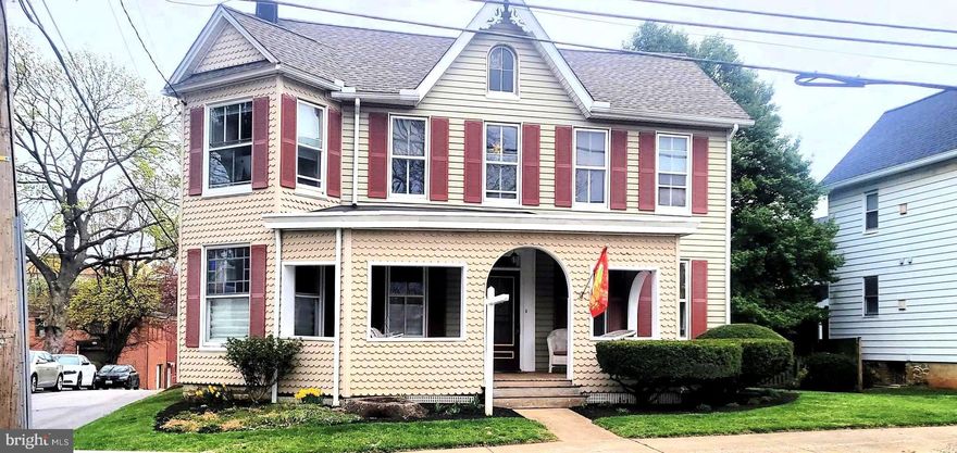 Take a step back in time in this spacious Victorian located 2 blocks off Main St in historic Westminster.  Only a few blocks to shops, bakeries, library, multiple cafes, restaurants, pubs, and occasional parades and festivals.   While this home may have been built more than a century ago it has been well maintained and has some of today's modern amenities, like granite countertops, stainless-steel appliances and modern light fixtures.  Plus, there's hardwood flooring throughout and updated interior doors.  The 2 bonus spaces on the 2nd level make working from home an easy option.   One is currently used as an office, (could be a bedroom) and the other a den or small family room.   For storage, there's plenty of space in the attic.    If you like to sit outside, you have several options on where to do so, on the large covered front porch, or on one of the 2nd floor balconies.   The back yard has a picket fence to help contain dogs or small kids.  If you have kids or grandkids, the city playground is only a short walk.