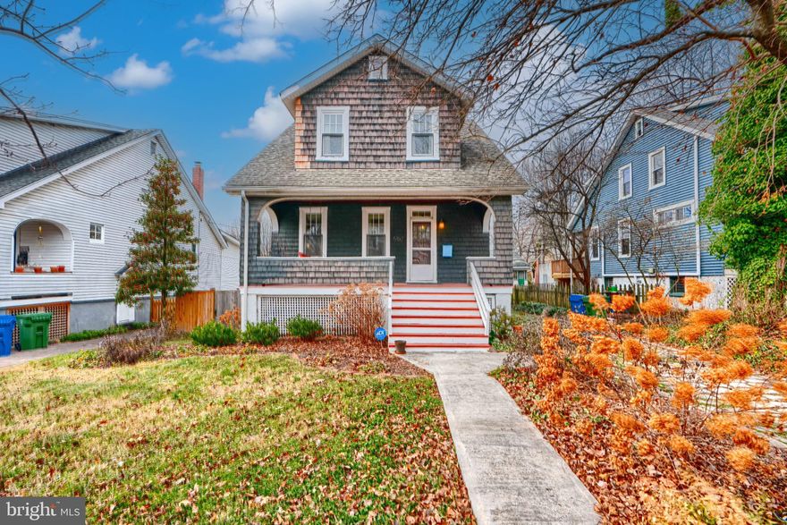 ROLAND PARK SCHOOLS. Nestled in the charming historic Radnor Winston neighborhood, this exquisite 1927 Craftsman cottage exudes warmth and character. Step inside to discover a traditional floor plan adorned with rich original hardwood floors and an inviting electric fireplace, perfect for cozy evenings. The spacious kitchen features a walk-in pantry, wood floors, and butcher block countertops. Upstairs features four well-appointed bedrooms and 2025 renovated full bathroom with heated floors, bidet toilet, and upscale fixtures. This home offers ample space for relaxation and entertaining. The full basement provides additional potential for customization and is tightly waterproofed. Outside, enjoy beautifully landscaped grounds on a level lot with native plant gardens offering all-season interest plus a newly fenced in yard. Sidewalks invite leisurely strolls through a special, close knit neighborhood. Parking is a breeze with an eco driveway accommodating up to three vehicles. Experience the perfect blend of classic charm and modern convenience in this delightful residence, where every detail has been thoughtfully attended to for an exclusive lifestyle. Enjoy the small-town feel of this lovely, quiet neighborhood.