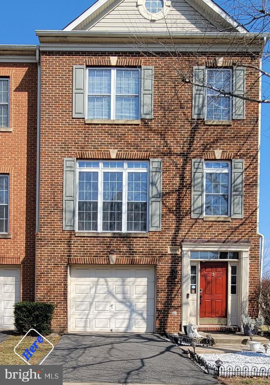 Immaculate freshly painted water front and well maintained brick front end unit with extended sunroom 2005 built townhouse, In the heart of Faircrest, Centreville Schools: Colin Powell elementary, liberty Middle and Centreville High school.
A 3 level townhouse w/app. 2500+ finished interior sq ft. flies w/4bedrooms, 3 full bathrooms & a main level powder ! Gorgeous hardwood all thru main level, upstairs will find the Master bedroom with seating area and additional 2 bedroom and laundry room on top floor.

Recently refinished gorgeous Deck on a beautiful pond with amazing lighted fountain at night.
Close to all major transportation, restaurants and shops.