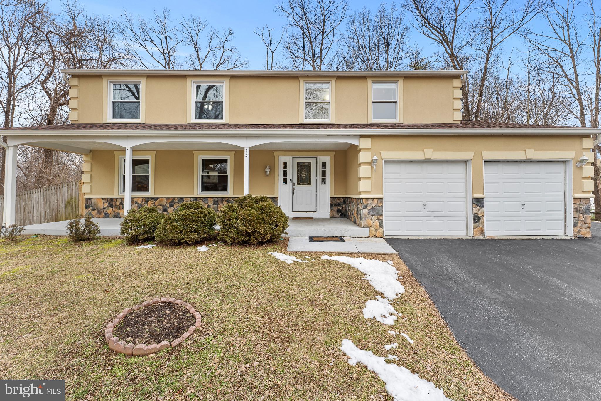 Ready for showings soon!! Spacious, sun-filled cul-de-sac Colonial offers a wonderfully private setting backing to acres of wooded wonderland! Light-filled main level living and dining room with hardwoods and large updated, eat-in kitchen with granite counters & stainless steel appliances overlooking adjacent family room with brick hearth fireplace and french doors to large deck. Top level offers four LARGE bedrooms with two full baths including primary suite with full private bath. Lower level features huge family room with level walk-out to lower level patio and fenced yard plus bonus office/guest room adjacent to the third full bath. All of this offered at a surprisingly affordable price point in a wonderfully convenient location near 200, NSA, Ft. Meade, College Park & commuter routes to DC & Baltimore