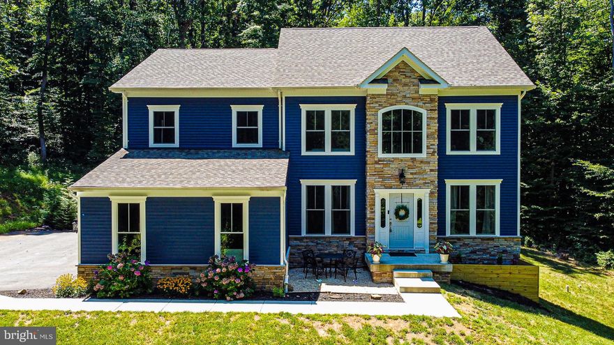 Serenity awaits you in this like-NEW Custom-Built Colonial estate in Forest Hill. Nestled onto 2.5+ acres, this gorgeous home, built in 2019, offers 4-bedrooms (with potential fifth bedroom/den) and 2.5-bathrooms and opportunity for a full-finished basement.
Enjoy your gourmet kitchen with a six-burner gas grill, double oven, oversized island, granite countertops, upscale dark espresso cabinetry and more. 
Relax in your wine cellar, complete with elegant stone wall & enjoy family gatherings in your formal dining room with artful tray ceilings.
Luscious views from every window on this property overlook wooded, expansive lot in the privacy of North Forest. Oversized two-car garage, fire pit area, private patio hardscaping and landscaping, all you need to do is move in. 
Additional separate office or he/she shed on the retreat of your own property, completely finished with plank flooring, heat and air conditioning, exposed beams, and vaulted ceilings.  No detail left untouched in this generous home – schedule your showing today!