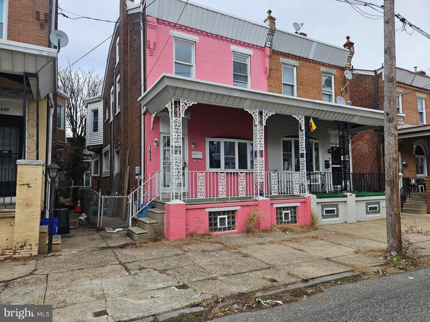 Twin 4 bedrooms, 1.5 baths, Living room with bow window, Formal dining room, Remodeled kitchen with new cabinets and lots of closets, Back shed/storage with powder room, Second floor: Master bedroom with closet, Bedroom with closet, Bedroom with closet, Third floor: Bedroom, Full basement with hook up for washer and dryer