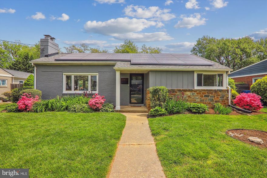 Welcome to this charming brick and stone rambler nestled on a gorgeous 9,000 sq ft lot, just a stone's throw away from the neighborhood park! This idyllic home is ideally situated on a tranquil street in the highly sought-after Forest Estates neighborhood, offering convenient access to the Metro.
The main level boasts a sunlit living room with a striking stone fireplace, a unique curved wall, and a large picture window for wonderful natural light. Adjacent is the dining room with a unique wall of windows, featuring an exit to the patio that overlooks the expansive, private, fenced, and level backyard. The updated kitchen has 42" cabinets, new granite counters, and stainless steel appliances, with a convenient exit to the patio for al fresco dining. The Primary Bedroom features 2 closets for excellent storage.
The spacious lower level presents a spacious family room enhanced with recessed lighting and plush carpeting, along with a new second full bath featuring porcelain tile flooring. Additionally, the lower level encompasses a large laundry/utility/workout room with new LVP flooring, an outside entrance, and a separate storage room. The entire interior has been freshly painted in a neutral color, complemented by the stunning refinished hardwood floors. A new roof was installed in 2022. Please see the virtual tour with interactive floorplan.