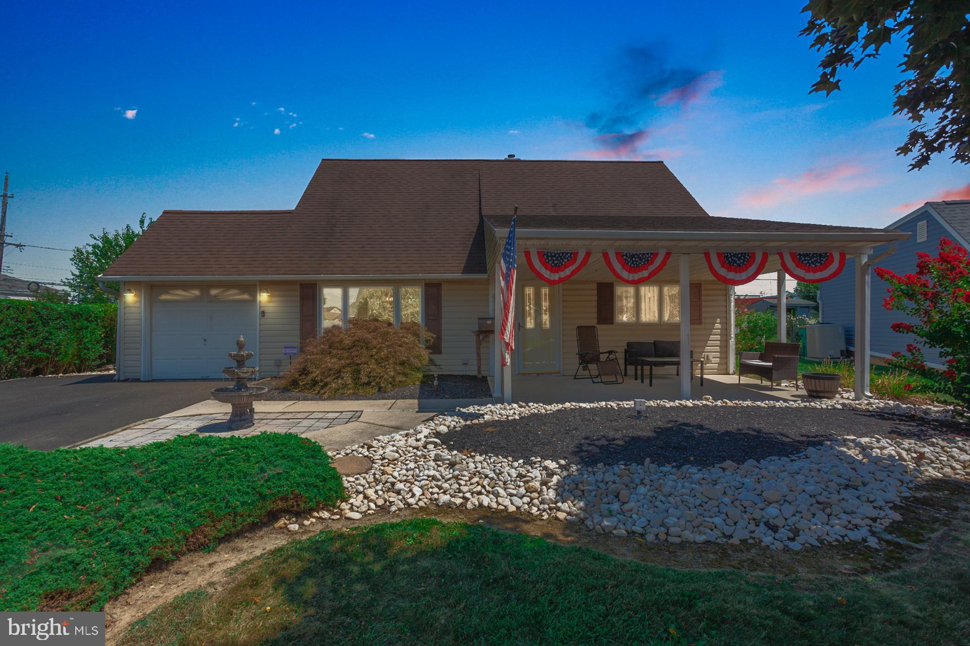 Welcome to this beautifully maintained Jubilee-style home in the desirable Quincy Hollow section of Levittown, offering the perfect blend of comfort, style, and entertainment-ready outdoor living.
From the moment you arrive, you’ll notice the pride of ownership—manicured landscaping, a charming front porch with decorative bunting, and a private driveway leading to the attached garage. Inside, the layout flows effortlessly, featuring a spacious living room filled with natural light, a cozy stone fireplace with wood mantel, and modern recessed lighting. The kitchen connects seamlessly to dining and family areas, making everyday living and gatherings a breeze.
Upstairs, you’ll find generously sized bedrooms with fresh paint and neutral finishes, offering flexibility for guest rooms, home offices, or playrooms. Both bathrooms are well-maintained with clean tile work and ample storage.
Step outside to your private backyard oasis—complete with an above-ground pool, an inviting gazebo, and multiple seating areas perfect for summer BBQs or relaxing evenings under the stars. The fenced yard adds both privacy and peace of mind.
Situated in Middletown Township, this home is just minutes from Oxford Valley Mall, Levittown Town Center, and countless dining options—from local favorites to national chains. Enjoy nearby parks, playgrounds, and the scenic Delaware Canal Towpath for outdoor adventures. Entertainment is never far away with bowling alleys, movie theaters, and family-friendly attractions close at hand. Commuters will appreciate quick access to I-295, I-95, US-1, and the SEPTA Regional Rail for an easy trip into Philadelphia, New Jersey, or New York.