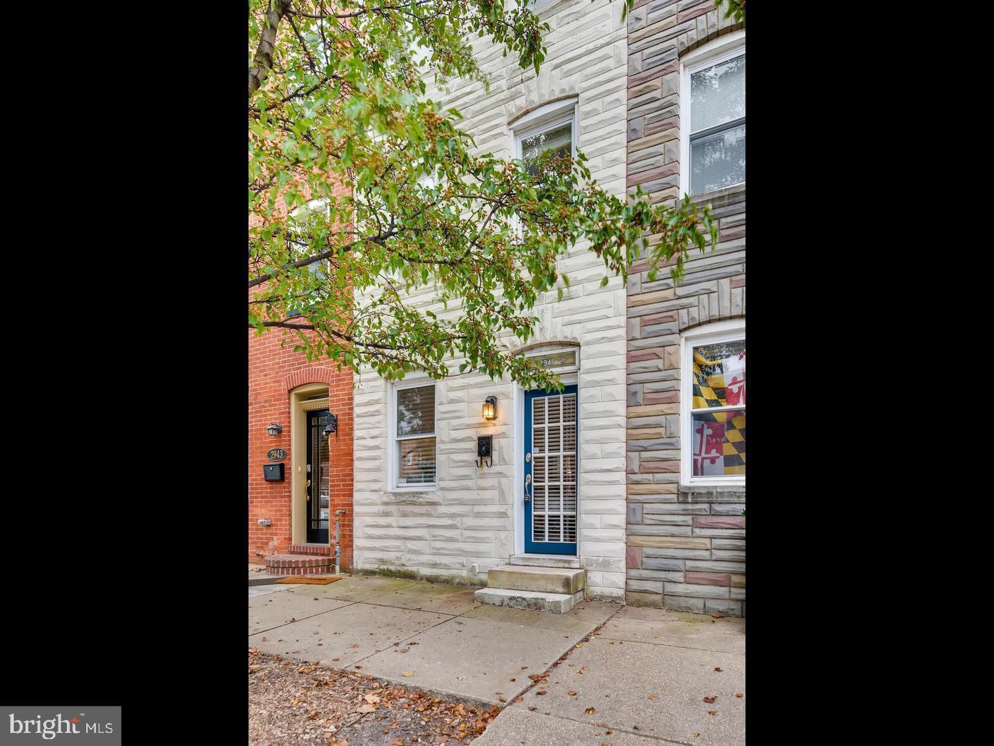 The perfect situation awaits!! Stunning, updated three level row home two blocks from Canton Square! This home features beautiful Brazilian hardwood floors, exposed brick wall, open riser staircase, crown molding, gourmet kitchen with stainless steel appliance and soap stone counters, master bedroom suite with gorgeous bathroom, two-zone heat, two rear sheds provide plenty of storage.
