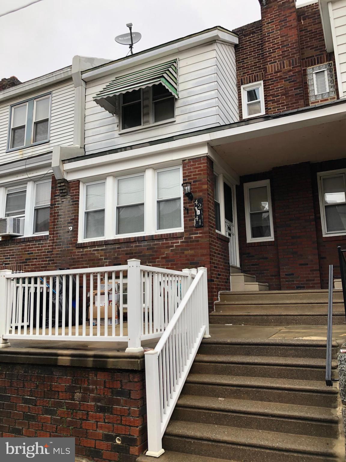 3 bedroom, 1 bathroom row home for rent in Holmesburg! Enter to find a spacious living room, formal dining room, and kitchen with breakfast bar, built in microwave, refrigerator and stove for use of the tenant. The second floor hosts 3 large bedrooms with a 3 piece ceramic tile bathroom. The finished basement features plenty of storage space with washer and dryer hookups. First months rent, last months rent, and security deposit required for move in. **There is a $45.00 application fee for anyone over the age of 18 that will be living in the home. **
