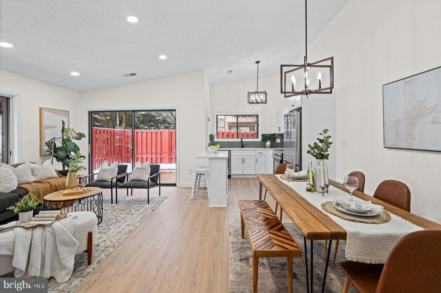 Welcome home to this stunning recently updated 2-bedroom, 1-bath residence located in the heart of Columbia. Offering an open-concept floor plan and soaring vaulted ceilings, this home is filled with natural light and designed for both comfortable living and effortless entertaining.

The beautifully updated kitchen serves as the centerpiece of the home, featuring quartz countertops, stainless steel appliances, custom tile backsplash, and ample cabinetry, providing the perfect blend of style and functionality.

The fully renovated bathroom showcases elegant custom tile work and modern finishes, creating a clean, spa-like space.

Both bedrooms are generously sized with great natural light and comfortable living space.

Step outside to your private courtyard, perfect for relaxing, enjoying morning coffee, or entertaining guests in your own outdoor retreat.

Additional highlights include in-unit washer and dryer, central air conditioning, and a gas hot water heater, offering everyday comfort and convenience.

Ideally situated in the heart of Columbia, this home provides easy access to shopping, dining, parks, walking trails, and major commuter routes, making it a perfect combination of location, style, and convenience.