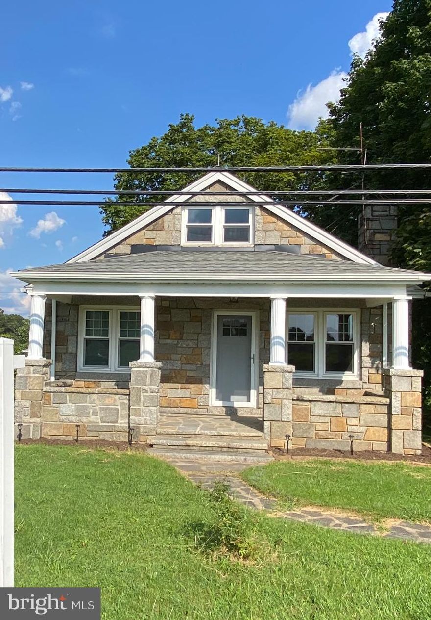 This house sits on 1.25 acres and the sale includes the lot to the right that is .49 acres  Tax ID 1304000315.  The house features a porch front , 2 bedrooms , 1 bath,  fully finished second floor attic  that was used as a third bedroom, unfinished lower level, Wood floors throughout the house. New kitchen cabinets and countertops, updated electrical and the building is solid granite.  The property also features a detached two car garage. Seller is willing to give a credit for new appliances. Being sold as is..
