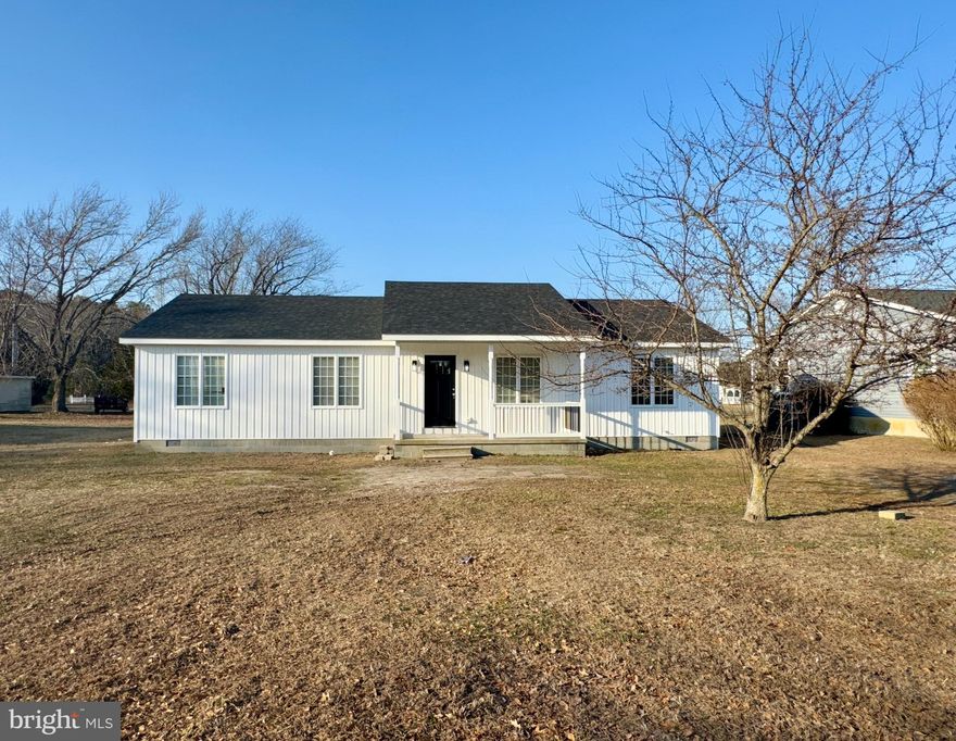 Completely renovated rancher home situated on 0.24 acre lot in town limits of Ellendale. This property has a new roof, new hvac, new siding, flooring, carpets, new appliances & kitchen. The home will have a new deck and redone shed as well. Rare 4 bedroom, 2 bath find. Renovations in progress! Pictures will be uploaded soon & showings to start 3/24/26. Schedule your showing ahead!