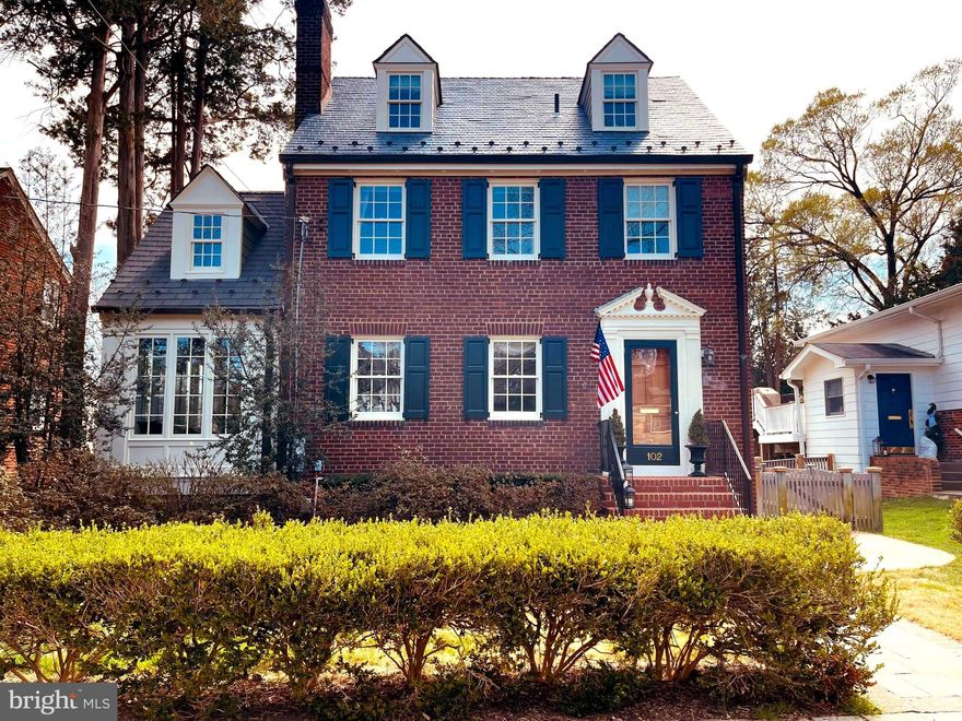 Step into timeless elegance and welcome Spring in this Del Ray masterpiece. This gorgeous, all brick Federal Style home, meticulously curated by the same owners for 30 years, perfectly balances the "charm of yesteryear" with sophisticated updates of today. Inside, four finished levels of living flow effortlessly. The foyer leads you into a stunning living room anchored by a wood burning fireplace and period mantel. From there, retreat to the bright and airy sunroom, your private sanctuary for morning coffee and to enjoy both front and backyard views. The formal dining room is perfect for grand holiday gatherings and seamlessly transitions into a gourmet kitchen featuring custom white cabinetry, quartz countertops, and top tier stainless steel appliances. On the first upper level, discover three elegant bedrooms and a dedicated home office with built-in bookshelves and an expansive custom-built desk area featuring a granite desktop. A full bath completes the first upper level. The entire top level is dedicated to a private primary suite complete with heart pine flooring and a beautifully updated full bath. The fully finished lower level features a large additional living area with a full wall of built-in cabinets and bookshelves, and a full bath and laundry room. Unwind and enjoy the warm months ahead in your private, professionally landscaped backyard oasis complete with a slate patio, stone retaining wall, several flowering gardens, a lush zoysia lawn (with in-ground sprinkler system both front and back), and a custom shed with a dedicated power circuit. The Del Ray location can't be beat – located just a few blocks from the "Avenue" shops, award winning cafes, wellness studios, and popular farmer's market. Easy access to DC, Old Town, 2 metro stations, and only 3 miles from Reagan National airport.