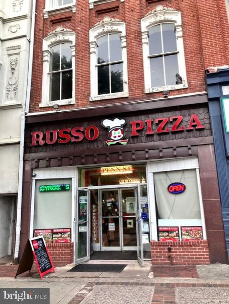 Don't miss an opportunity to own well established over 20 years restaurant,  Pizza shop in downtown, business district, city of reading PA. Owners are retiring., willing to train if needed. Showing during business hours 10-10 everyday. Near Alvernia college. Lots of businesses around.
Real estate not included