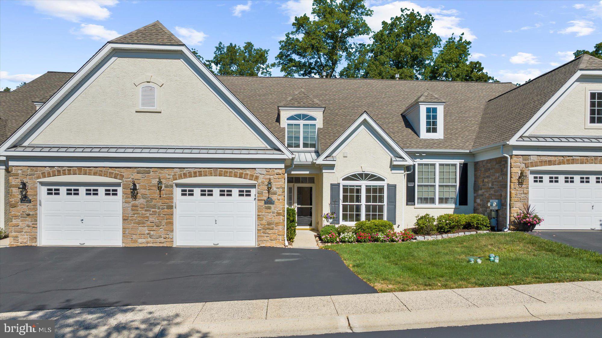 Nestled in the beautifully maintained 55+ community of Harrington Village, 381 Brittany Court offers the perfect blend of comfort and style. With tree-lined streets, manicured landscaping, and a welcoming neighborhood feel, it sets the stage for easy first-floor living and a relaxed lifestyle. Once inside, you’re greeted by an abundance of natural light that fills the open spaces. Gleaming hardwood floors and soft, neutral tones create a warm and welcoming atmosphere. Down the hall is the kitchen, which is a blend of function and style. The kitchen offers rich wood cabinetry, brand-new sleek countertops and backsplash, modern hardware, and recessed lighting. The spacious pantry and cozy breakfast nook are just a few bonuses of the space! The kitchen opens seamlessly into the dining area, an ideal spot for hosting friends and family for holidays, celebrations, or casual gatherings. The living room is grand in scale and made even more comfortable with brand new carpeting. The expansive ceiling height is eye-catching, and the additional recessed lighting brightens the space. Just off the living room, the sunroom invites you to relax, with walls of windows that pour in natural light. Whether you envision it as a reading nook, craft room, or home office, it’s a versatile space you’ll love spending time in. The first-floor primary suite is a true retreat, complete with crown molding, generous closet space, and a private ensuite bath. Here you will find a double-sink vanity, stall shower, and plenty of storage space. A second bedroom, full hall bath, and convenient laundry room round out the main level. Upstairs, the finished loft provides a flexible area perfect for hobbies, guests, or an additional lounge. A third spacious bedroom, full closet, full bath, and utility room complete the second floor. Outside, a private patio overlooks a backdrop of mature trees and offers direct access to the walking path....perfect for morning strolls or evening relaxation! Additionally, the one-car garage provides ample storage and convenience. Beyond the home itself, the community’s location shines. You’ll find grocery stores, gyms, parks, and an array of restaurants just minutes away, along with easy access to Route 309 for travel to nearby towns. This home combines thoughtful design, modern updates, and a peaceful setting, all within a vibrant 55+ neighborhood that’s close to everything you need!