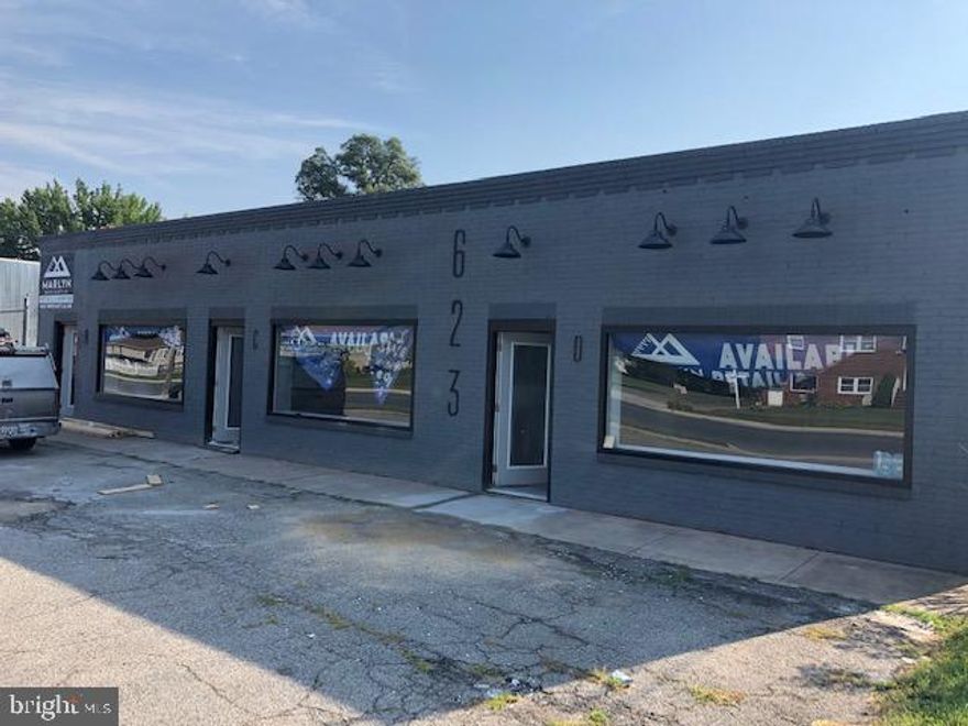 MARLYN MERCANTILE RETAIL STRIP CENTER - Approximately 656 sq. ft. of affordable newly built office space. Can customize finishes to your needs. Plenty of parking & large signage. Everything will be brand new. Perfect for a small office like insurance, law firm, or contractor. EZ access to I-695. Close to Eastern Boulevard. ZONED BL. Triple Net Lease.