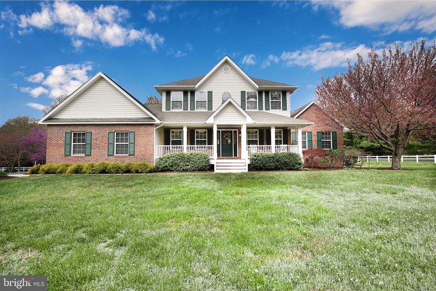 Custom built 3,800 sqft beautiful Colonial nestled on a professionally landscaped one acre lot.  Impeccably maintained with attention to detail at every turn and beautiful updates throughout.  Open gourmet kitchen with custom cabinetry, granite countertops, stainless steel appliances, kitchen island and eat-in area.  The family room pleases with a vaulted ceiling, gas fireplace, and french doors leading to the screened-in composite rear deck.  Living room and dining room directly off of the foyer are perfect for entertaining.  Be delighted by the main level primary suite with vaulted ceiling, ensuite bath with double vanity, glass/tiled shower and jetted tub, and walk-in closet with custom built-ins.  The main level is rounded out by a half bath and a laundry room.  The upper level boasts 4 spacious bedrooms with large closets and a hall bathroom.  Large recreation room in the basement with a full bathroom.  3 large storage areas and walkout stairwell to backyard.  Enjoy the backyard with it's glorious flowering trees, or relax on your screened-in porch or patio.  Large 2 car garage and paved driveway provide plenty of room for vehicles. Located in a small neighborhood across from the local elementary school and quick access to Route 4 for shopping, commuting and exploring everything that SoMD has to offer!  Make this beauty your next home!