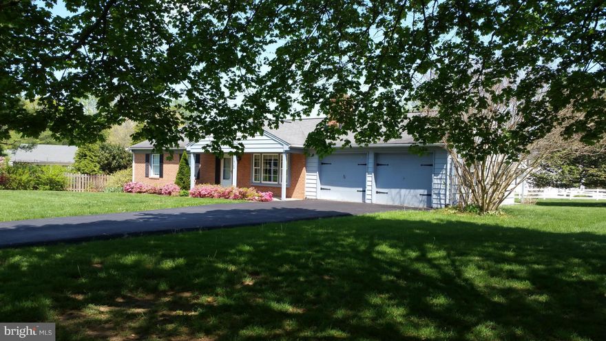 Classic brick rancher sits perfectly on just under 1/2 acre in sought out community Spacious living room w/ brick gas fireplace hardwood floors throughout main level over sized 2 car garage large covered stone patio overlooks the park-like backyard Huge partially finished basement w/ endless opportunities to customize to make it your own. Estate Sale-seller prefers to sell home as is. Hurry!