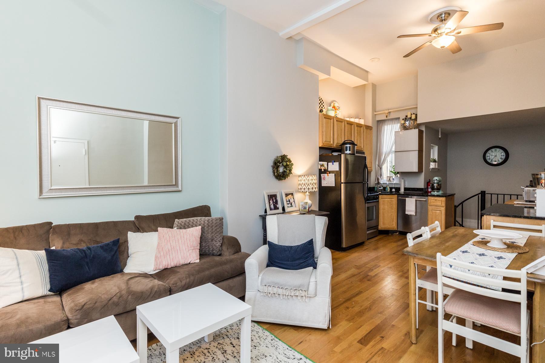 Available Late March, with a flexible move-in date:This stunning condo is situated in one of Philadelphia's favorite neighborhoods. Graduate Hospital offers some fantastic local favorites like South Side Pizza, The Sidecar Bar, Ultimo Coffee, and is walkable to Marian Anderson Park and Chew Playground. This unit features a spacious and modern bi-level interior with clean finishes and details you're sure to love. Enter into the main living space, which is flooded with natural light from the large street-side windows. Hardwood floors and high ceilings stretch the length of the floor plan, as it continues back into the kitchen. Here, you'll find dark granite countertops, stainless steel appliances, and lots of storage in the light wooden cabinets, and additional prep space on the island. The bathroom and bedroom are in the rear of the unit, with access to your private patio! A spiral staircase leads to the lower level, where you'll have space for a home office, across from your laundry closet with full sized washer and dryer. There's a spacious den, with clean wall-to-wall carpeting and a minimalistic lighting fixture. This space is versatile, and could serve well as an extra bedroom, playroom, or TV room. Schedule your showing today!Generally, first month, last month, and one month security deposit due at, or prior to, lease signing. Other terms may be required by Landlord. $45 application fee per applicant. Pets are conditional on owner's approval and may require an additional monthly fee, if accepted. ($25/month per pet). Tenants responsible for all utilities: $45/mo flat water fee, gas, electricity, cable/internet.