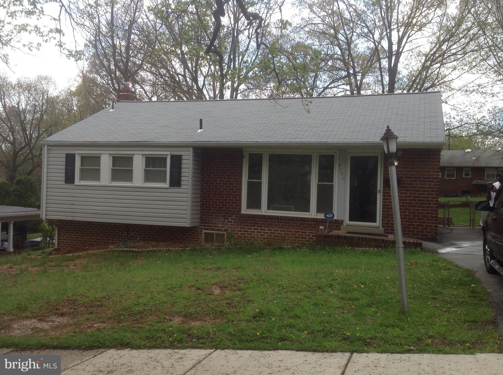 Fantastic Rambler in close in New Carrollton location. Nice large lot and Home has newer Roof, HVAC, windows, siding. Cosmetic items needed and some repairs needed to restore basement area. Home is priced to be a great value! Must see.