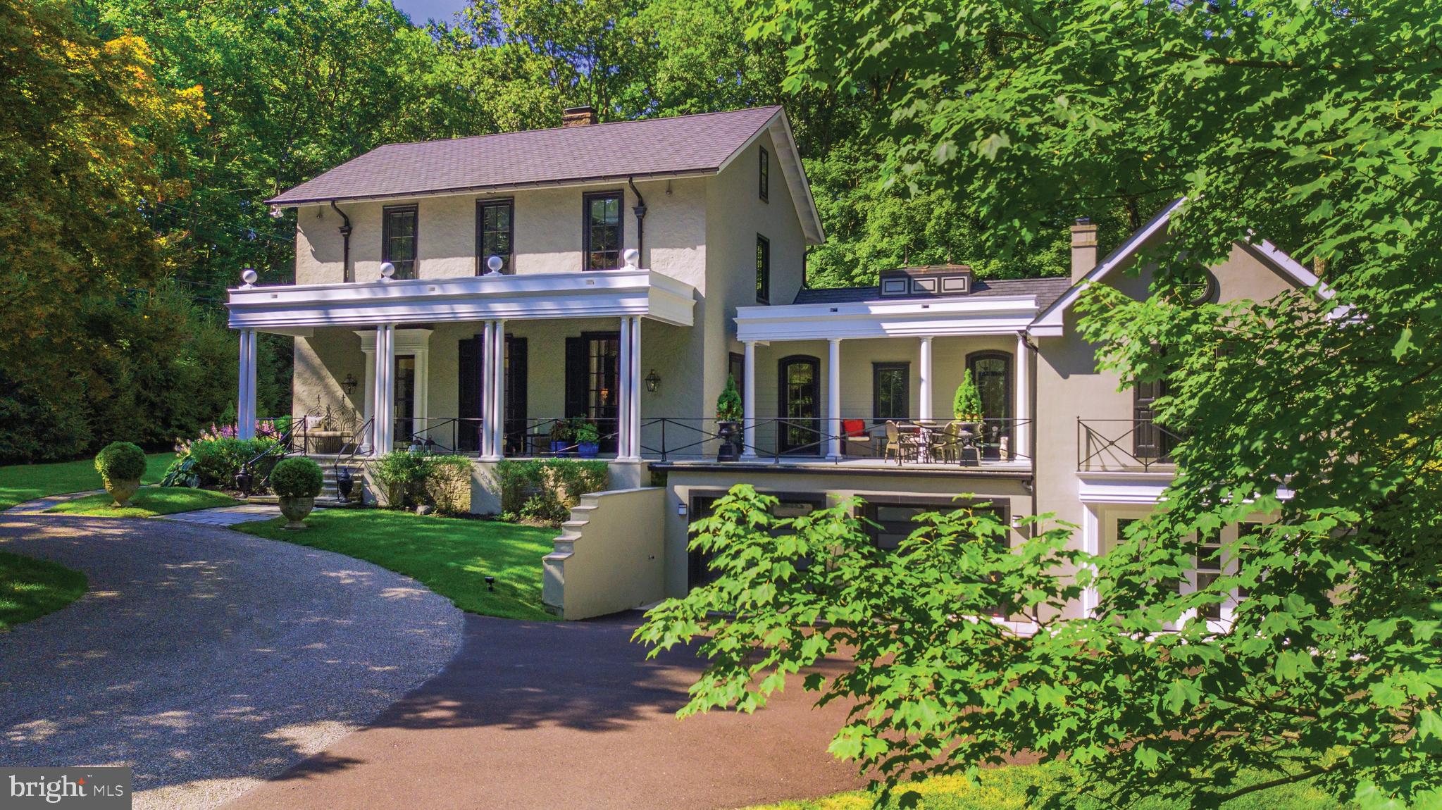 L’ Ecole – Built in 1858 - A masterful repurposing of the historic Green Hill School in the New Hope/Solebury School District, this exquisite residence offers a seamless blend of historic charm and modern luxury. Situated on over 5 acres of lush, private grounds with a gated entrance, the property provides unparalleled privacy and serenity. This stunning home features 4 spacious bedrooms, 4 full baths and 1 half bath, along with a second kitchen and expansive living spaces - perfect for entertaining or family gatherings. Outdoors, enjoy a saltwater pool set amidst beautifully landscaped grounds, terraces and a lovely pond creating a perfect oasis for relaxation and recreation. Located just 70 minutes from NYC, 60 minutes to Philadelphia, 30 minutes from Princeton and only 10 minutes to New Hope, this exceptional property combines tranquility with convenient access to major cultural and urban centers. With its historic roots, luxurious amenities and private setting, L’Ecole is a true retreat for those seeking elegance, comfort and exclusivity.