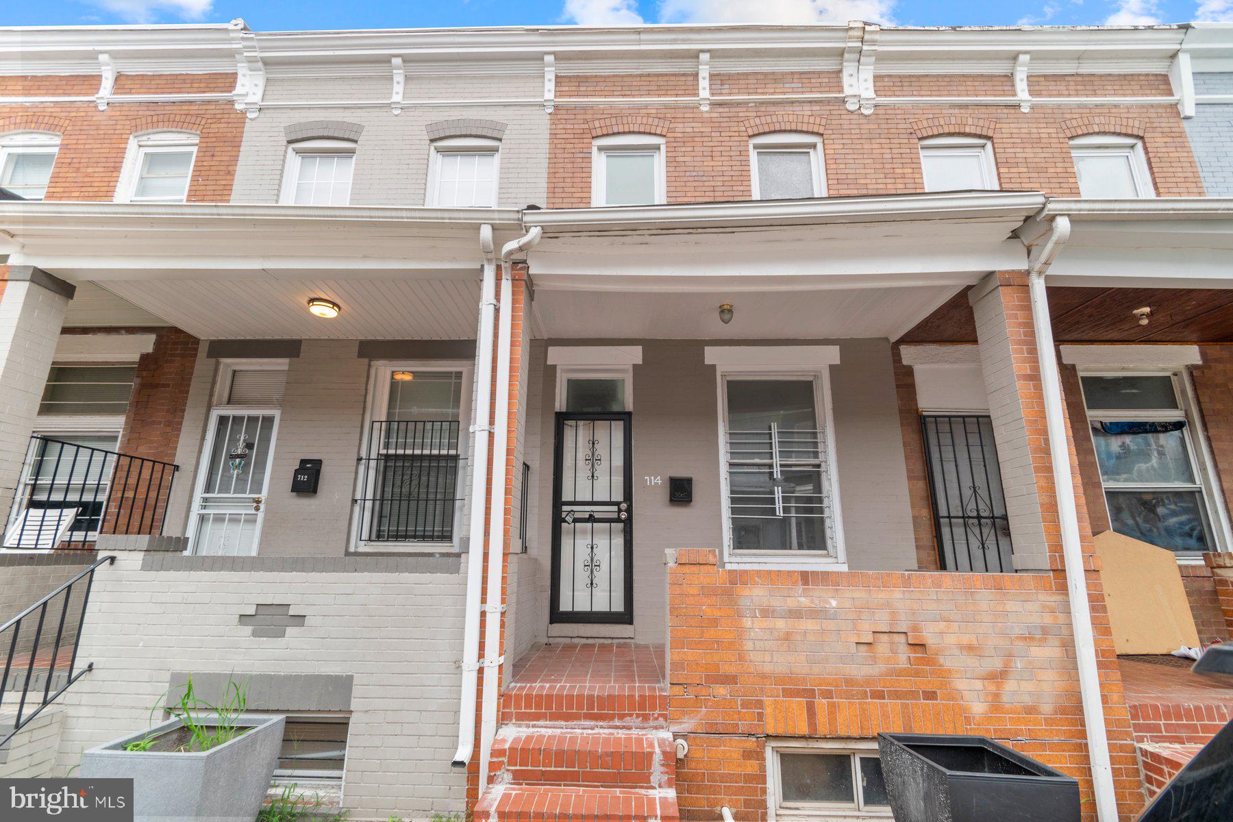 Newly refreshed 3BR/2BA brick Townhome located on a quiet street. Make your way to the covered front porch of your forever home and step inside a home filled with original character, luxury flooring, high ceilings, and a freshly painted interior. The main floor offers plenty of space, a full bath with walk-in shower, main floor laundry, and a new kitchen. The kitchen features stainless steel appliances, plenty of cabinets and counter space, a stainless sink, and room for a breakfast table. On the second floor are 3 Spacious bedrooms and a full bath. The lower level is unfinished offering storage, so many possibilities, and a walk-out to the fenced yard. From the main floor step outside to a yard offering a large patio and tons of possibilities. This home is move-in ready with so much to offer new homeowners and is located in close proximity to shopping, restaurants, and commuter routes.