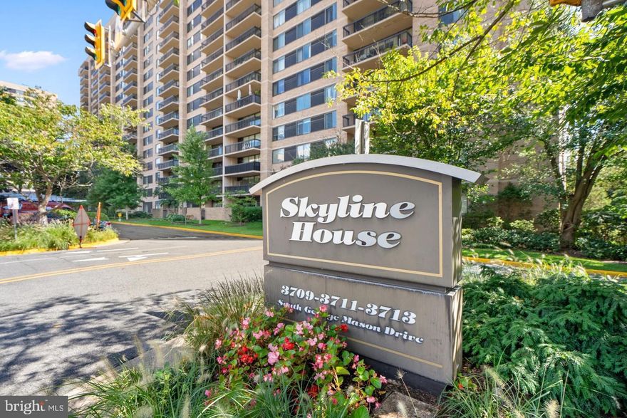 Renovated Two Bedrooms and Two Baths in Skyline House!  New appliances, baths, flooring. Huge balcony for relaxing. Garage parking and extra storage included, Excellent sunny south-east exposure and panoramic views. Skyline House has  24-hr concierge service, party and fitness rooms, pool, and is in a prime central location w/ direct access to I-395.  Four miles away from Pentagon & Amazon's National Landing Headquarters. Fantastic Falls Church location bordering Arlington/Shirlington & Alexandria and within walking distance to multiple stores restaurants, shopping, and entertainment. Move in today!!!