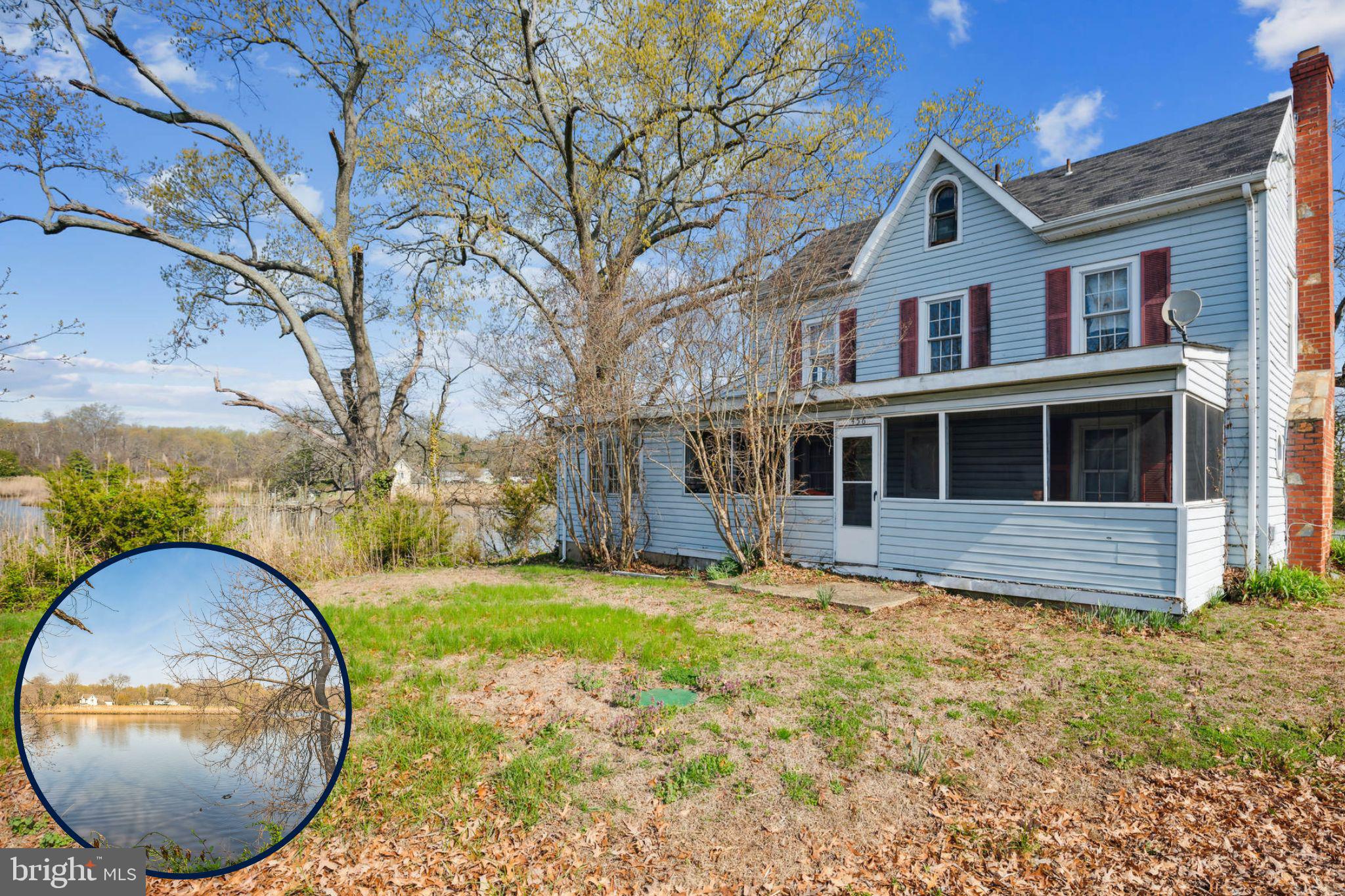 Waterfront for Kayak's & Canoe's. This property has great potential but needs TLC.
