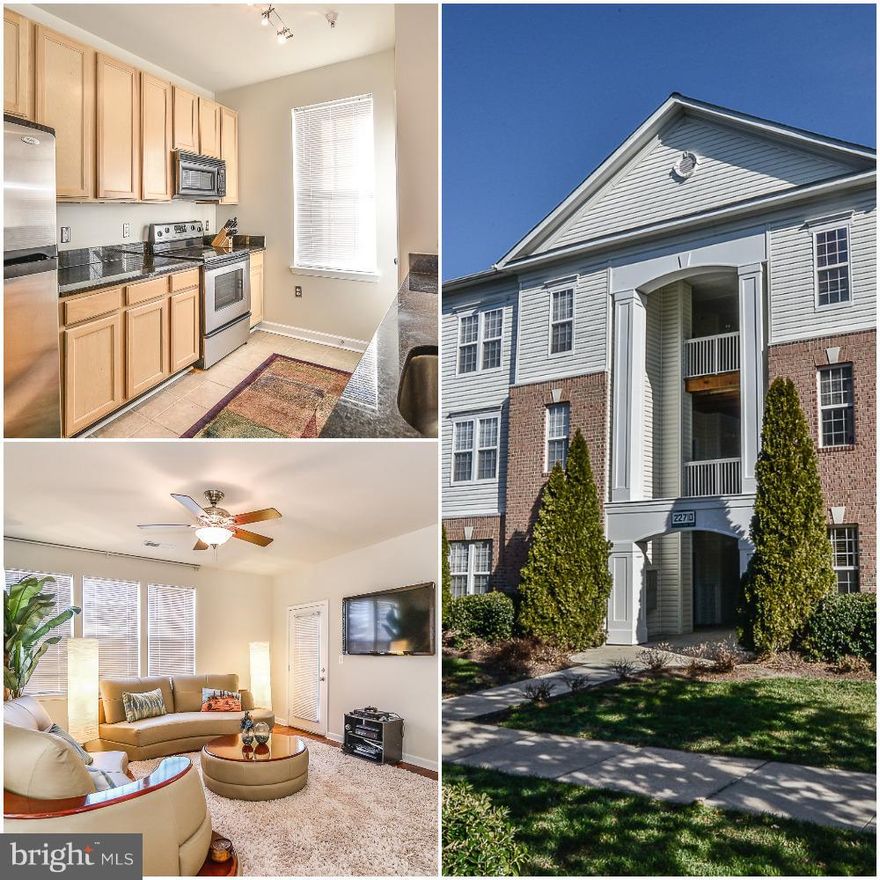 Immaculate 1 BR, 1 BA with hardwood floor in sought after Summerfield at Brambleton.  Sit back, relax and entertain your friends and family in this spacious unit with balcony. TV in living room coveys.  Condo fee covers Fitness Ctr, Internet/Cable, Pool, Playground, and more. Close to grocery store, coffee shop, movies, restaurants, and Brambleton Town Center.  Near Greenway and Rt.50/Rt.28/Rt.7