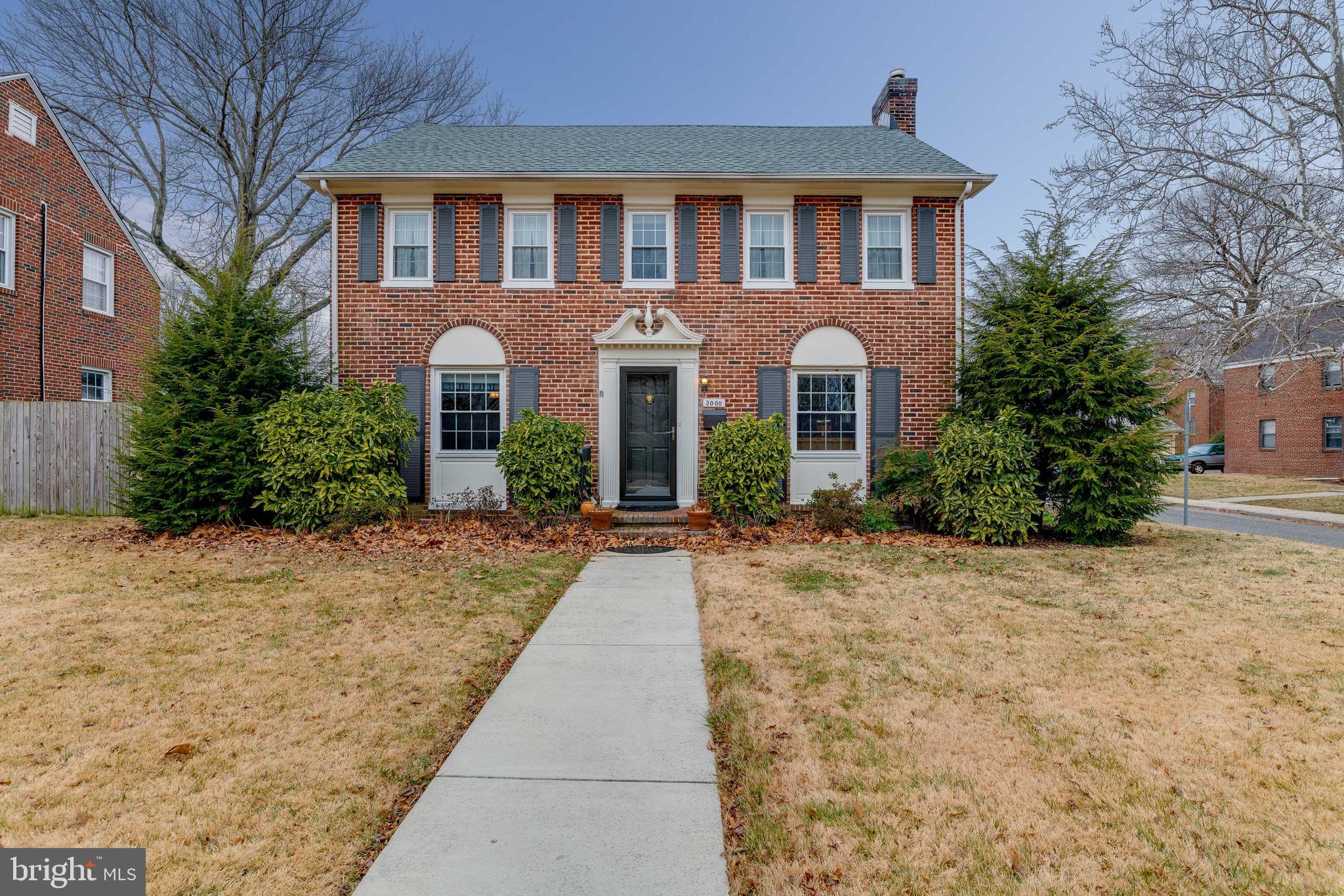 Absolutely stunning colonial in historic Dundalk Highlands with all the bells and whistles, surrounded by gorgeous landscaping! This house combines the charming traditional with a recent renovation for convenience galore and amazing attention to detail. New in 2016 - roof, heat pumps, kitchen, baths, lighting, paint, and more! First floor features large living room with built-ins, hardwood floors and a fireplace. Dining room is spacious enough for a big sit-down dinner. Cozy home office area with built-ins. First floor half bath. Enormous kitchen fully renovated six years ago with large island, two sinks, lots of drawers, table space, every detail thought of. There is also a stack washer-dryer in the kitchen. Enclosed all-season sun room at rear of house is the perfect space to gather, have a coffee while looking over your beautifully landscaped garden, or read your favorite book. Second floor features three bedrooms, two full baths, hardwood floors, and loads of closet space. There is a large attic with a pull-down stair and storage closets, as well as a large attic fan. The lower level has knotty pine walls and a hardwood floor in the family room area, a new resin floor in the utility room that also has loads of storage. There is a one-car brick garage. The garden is outstanding, with a patio and pergola, stone walks, and extensive gardens. This home is so charming!